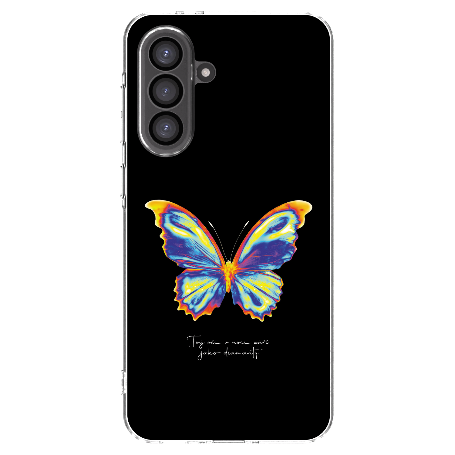 Picasee silikonový průhledný obal pro Samsung Galaxy A36 5G - Diamanty Black