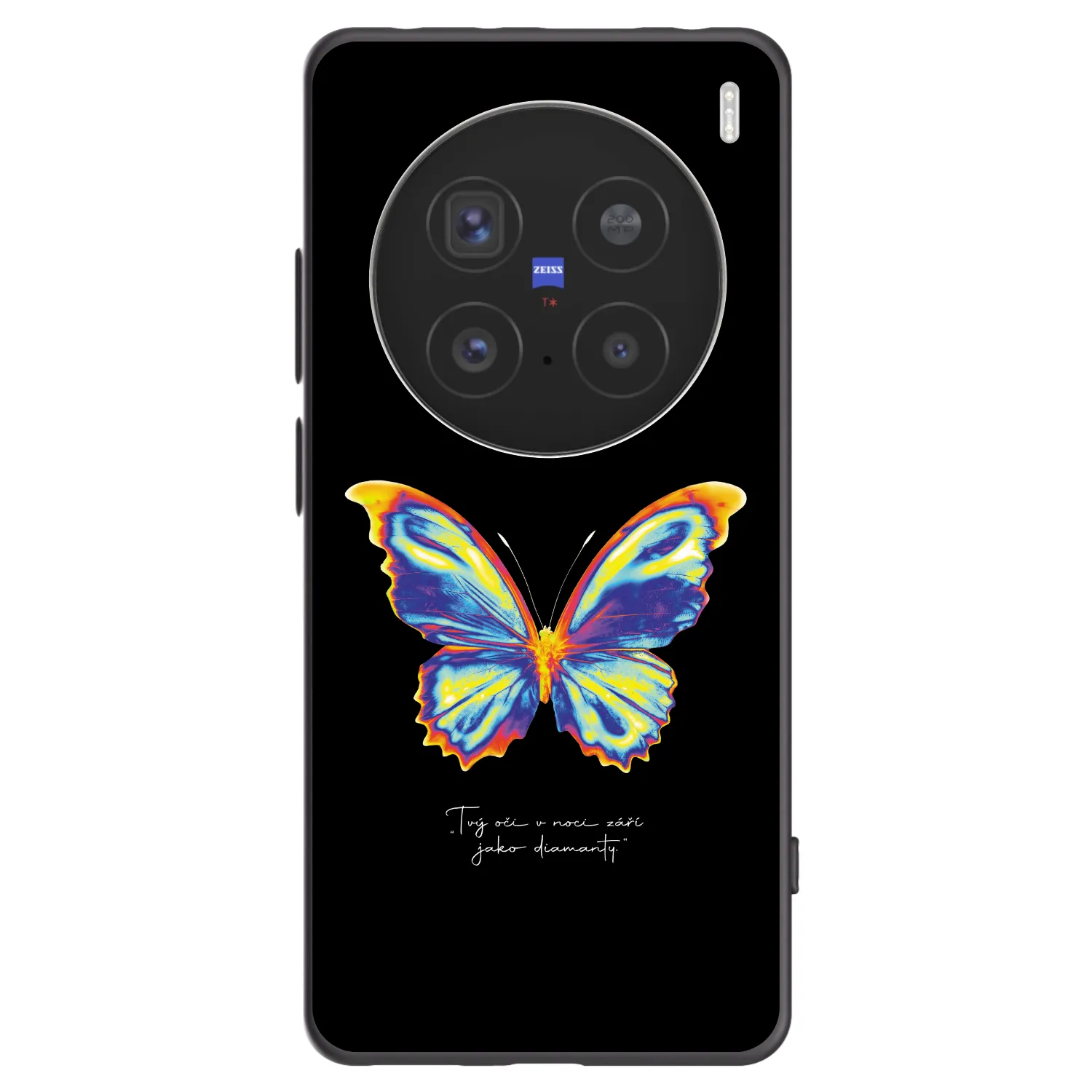 Picasee silikonový černý obal pro Vivo X200 Pro - Diamanty Black
