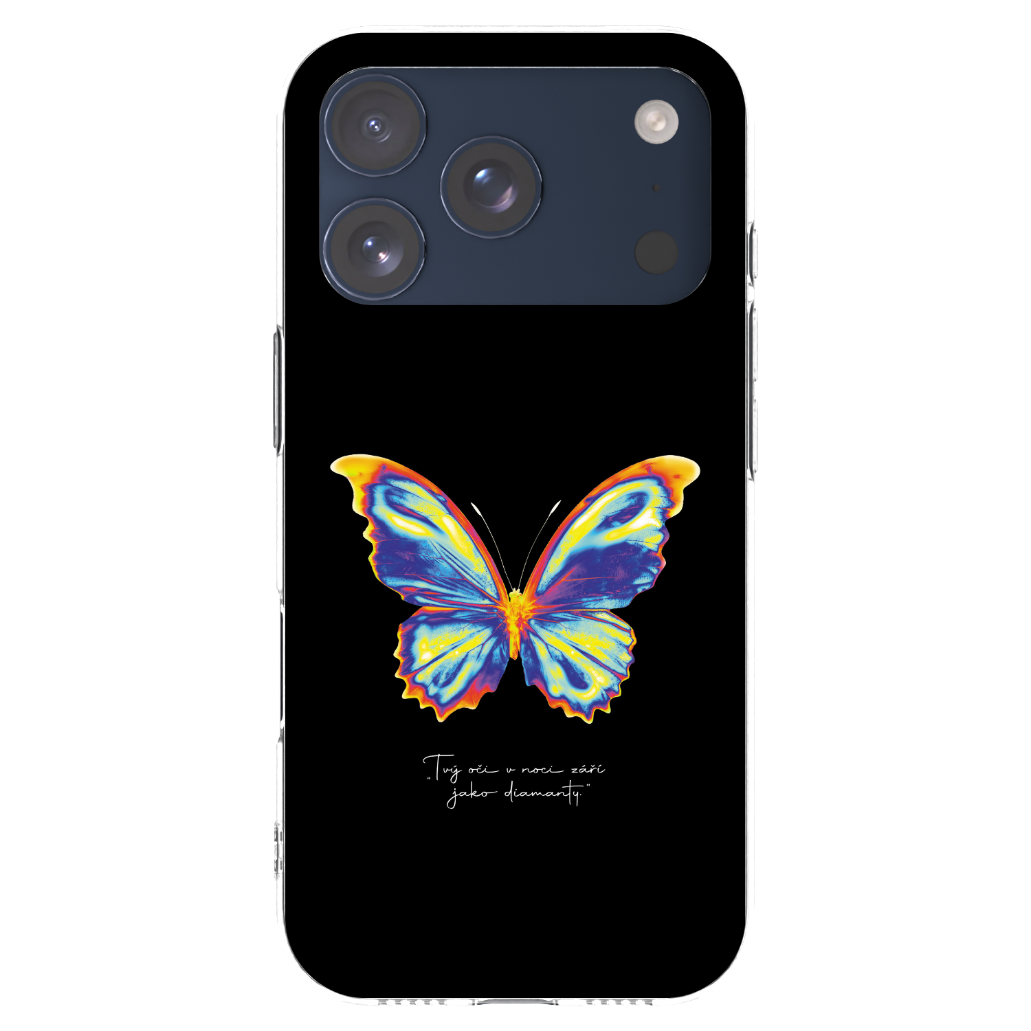 Picasee silikonový průhledný obal pro Apple iPhone 17 Pro - Diamanty Black