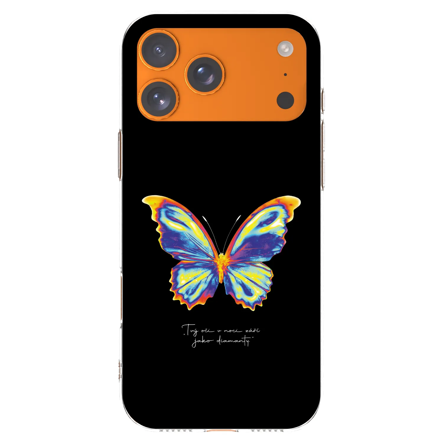 Picasee silikonový průhledný obal pro Apple iPhone 17 Pro Max - Diamanty Black