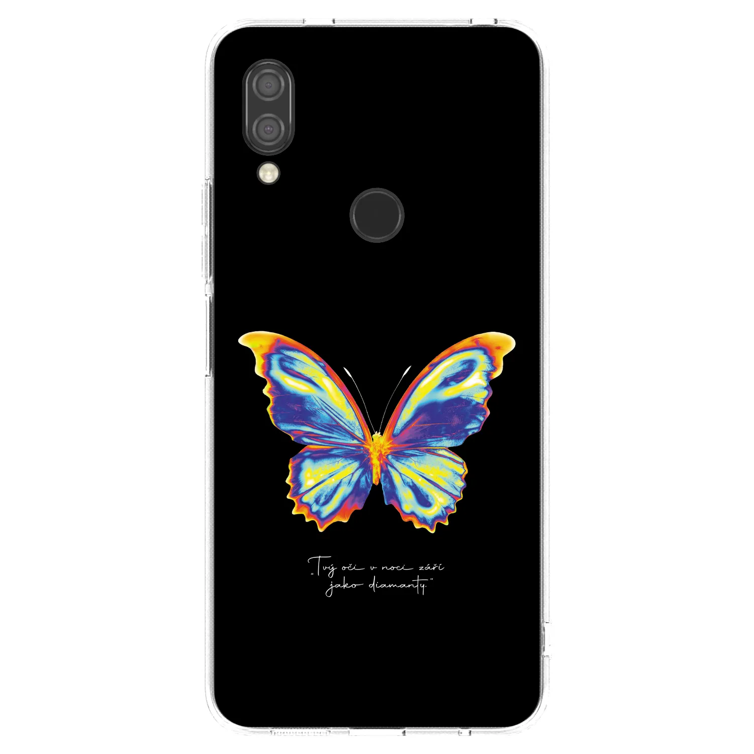 Picasee silikonový průhledný obal pro Xiaomi Redmi 7 - Diamanty Black