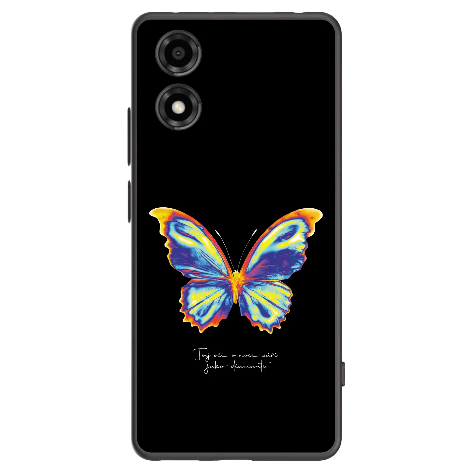 Picasee silikonový černý obal pro Motorola Moto E14 - Diamanty Black