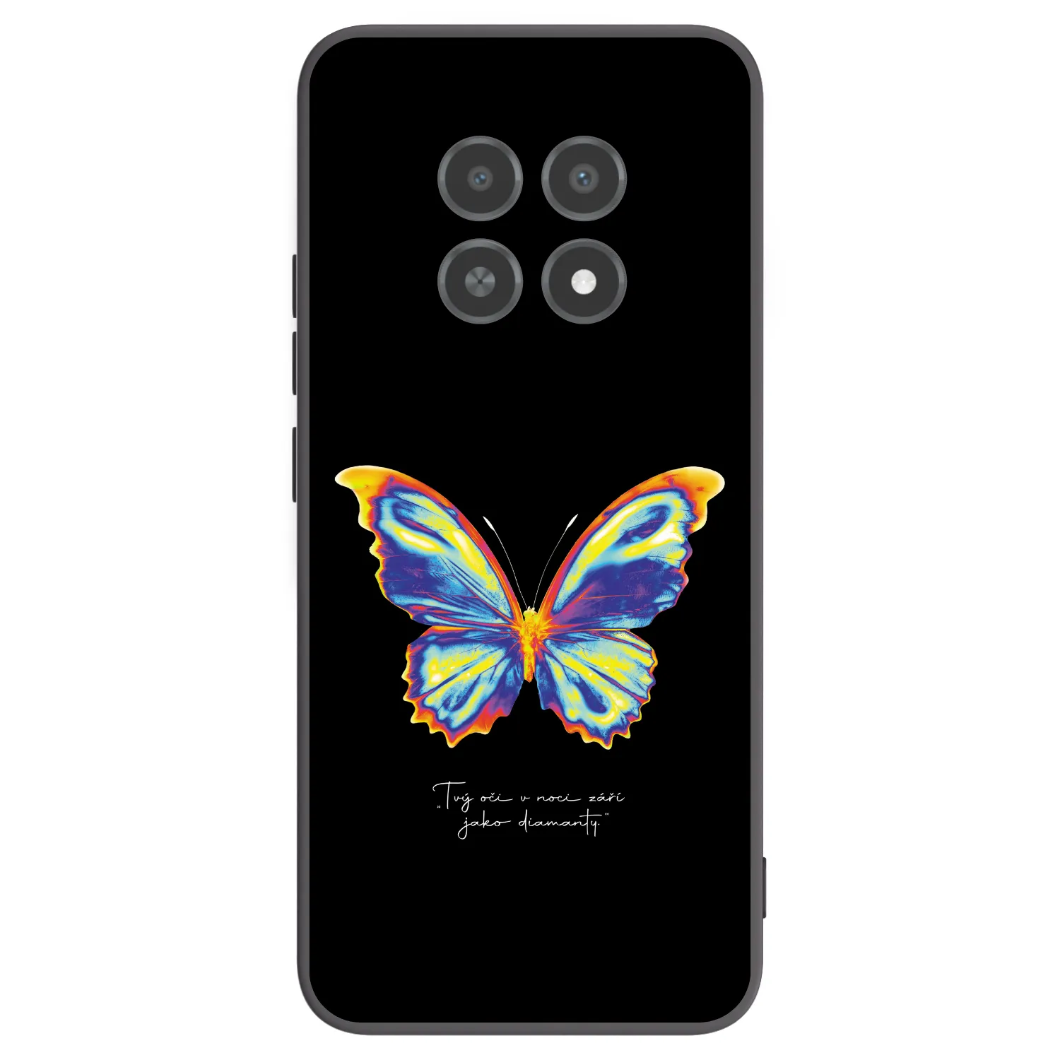 Picasee silikonový černý obal pro Realme 12X - Diamanty Black