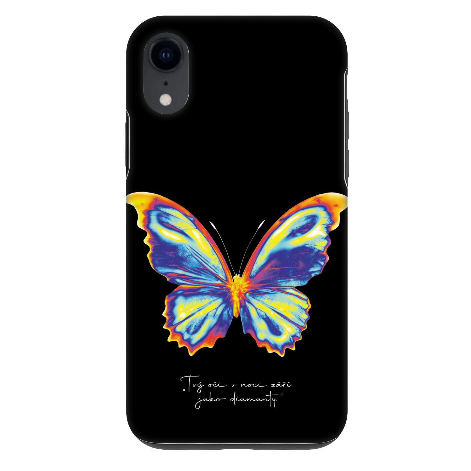 Picasee Fashion Case pro Apple iPhone XR - Diamanty Black