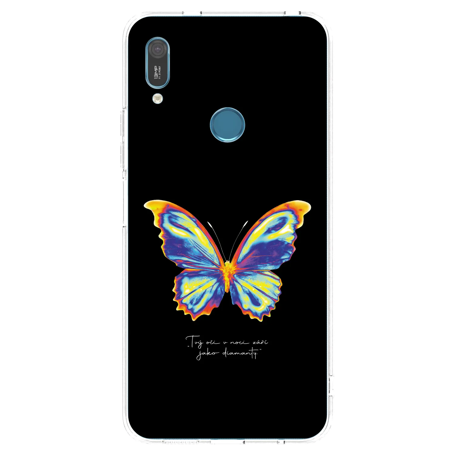 Picasee silikonový průhledný obal pro Huawei Y6 2019 - Diamanty Black