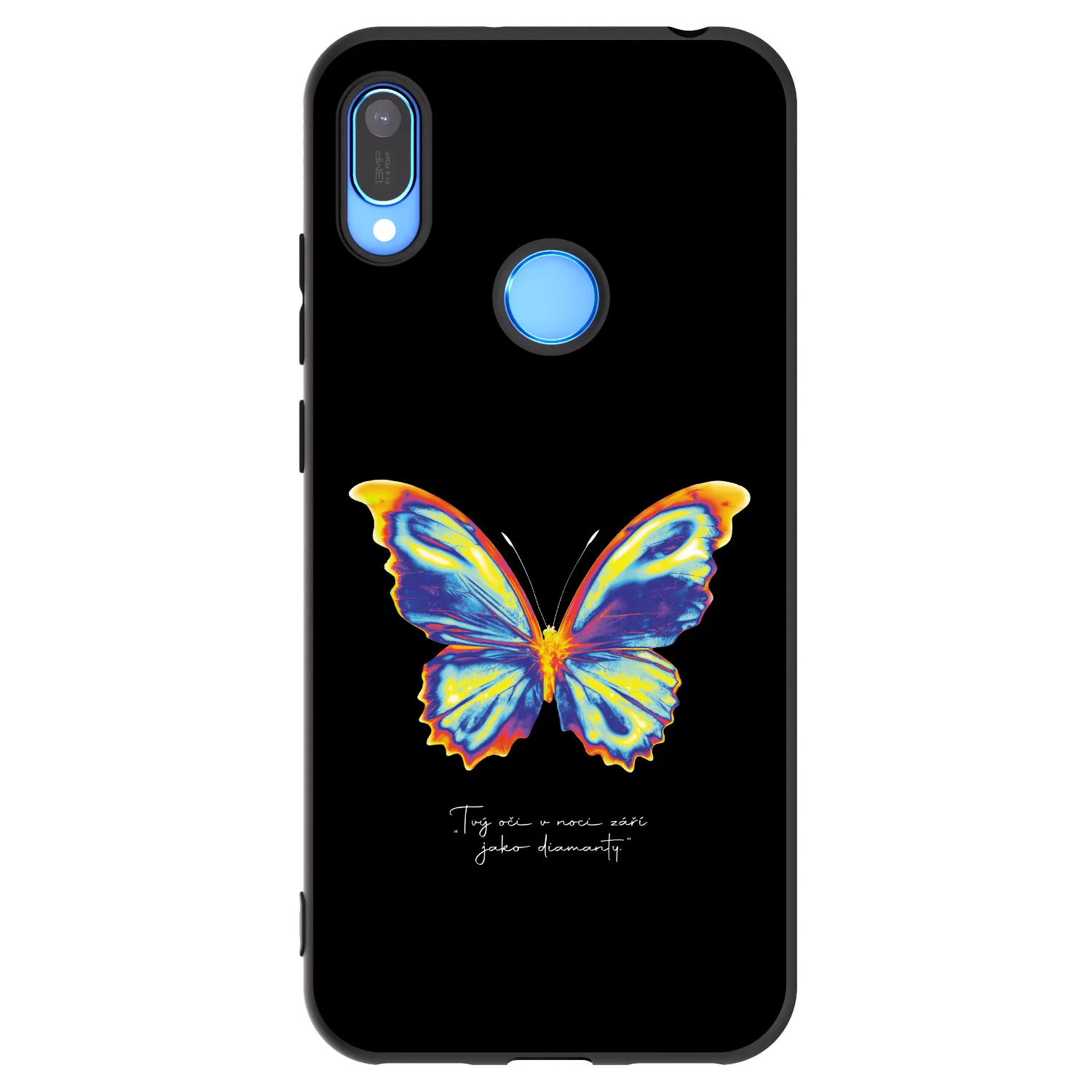 Picasee silikonový černý obal pro Huawei Y6 2019 - Diamanty Black