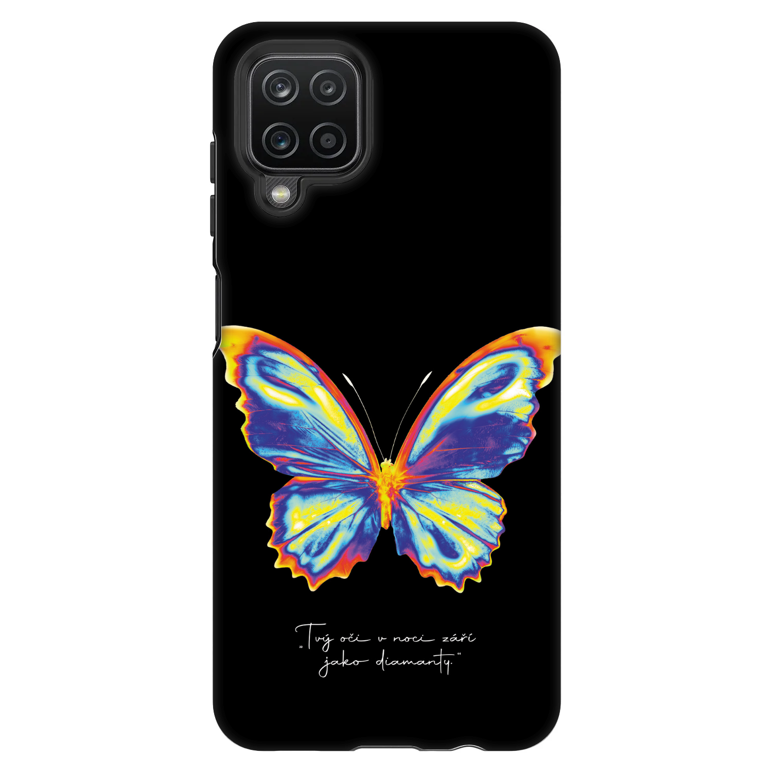 Picasee Fashion Case pro Samsung Galaxy A12 A125F - Diamanty Black