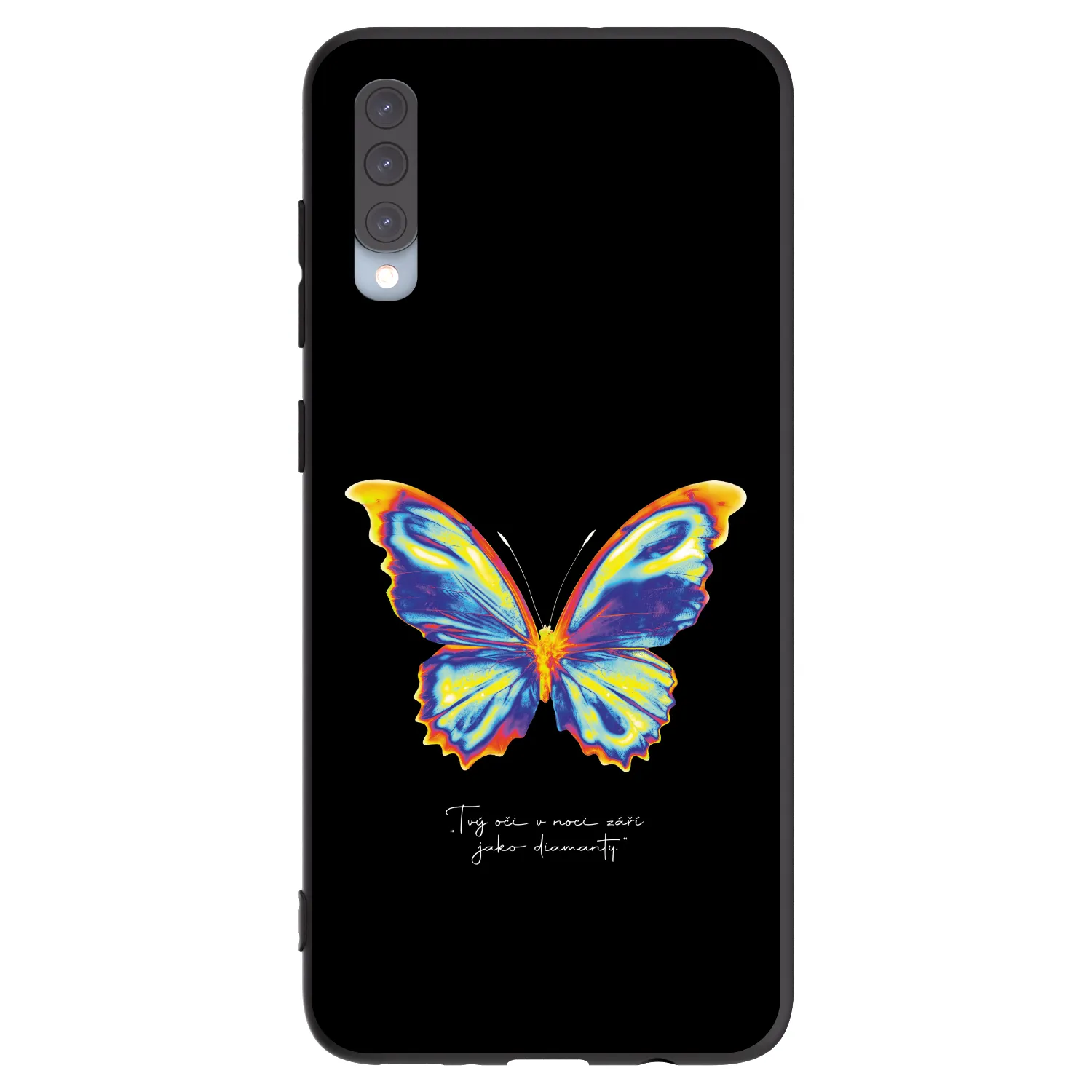 Picasee silikonový černý obal pro Samsung Galaxy A70 A705F - Diamanty Black