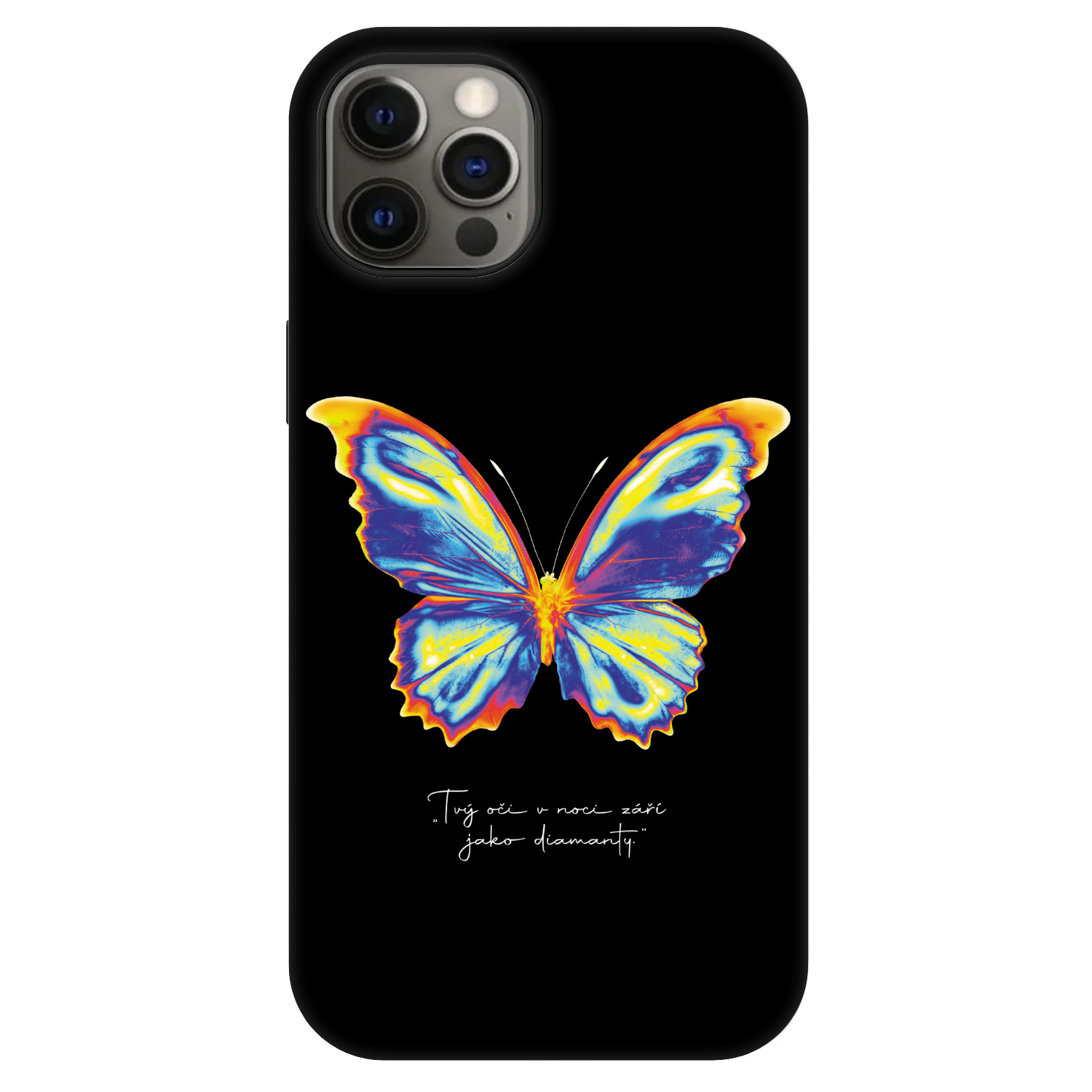 Picasee Fashion Case MagSafe Apple iPhone 12 - Diamanty Black
