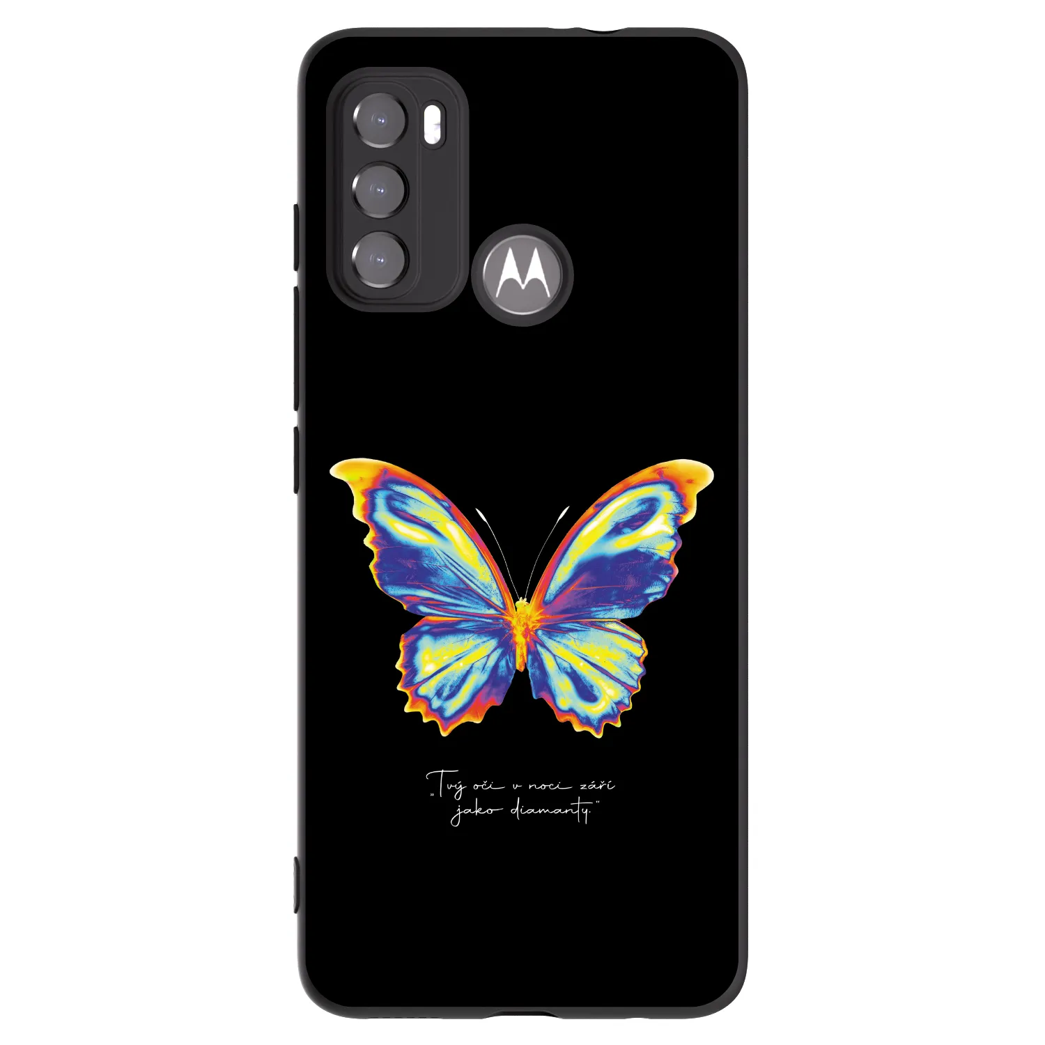 Picasee silikonový černý obal pro Motorola Edge 60 5G - Diamanty Black