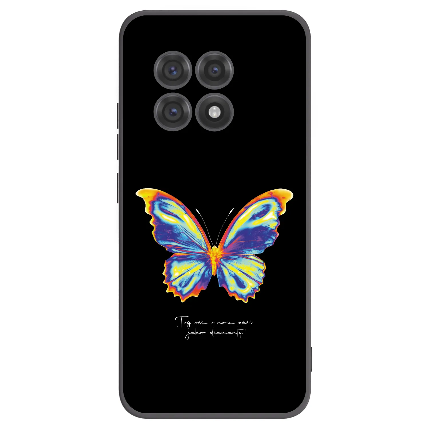 Picasee silikonový černý obal pro OnePlus 13R 5G - Diamanty Black