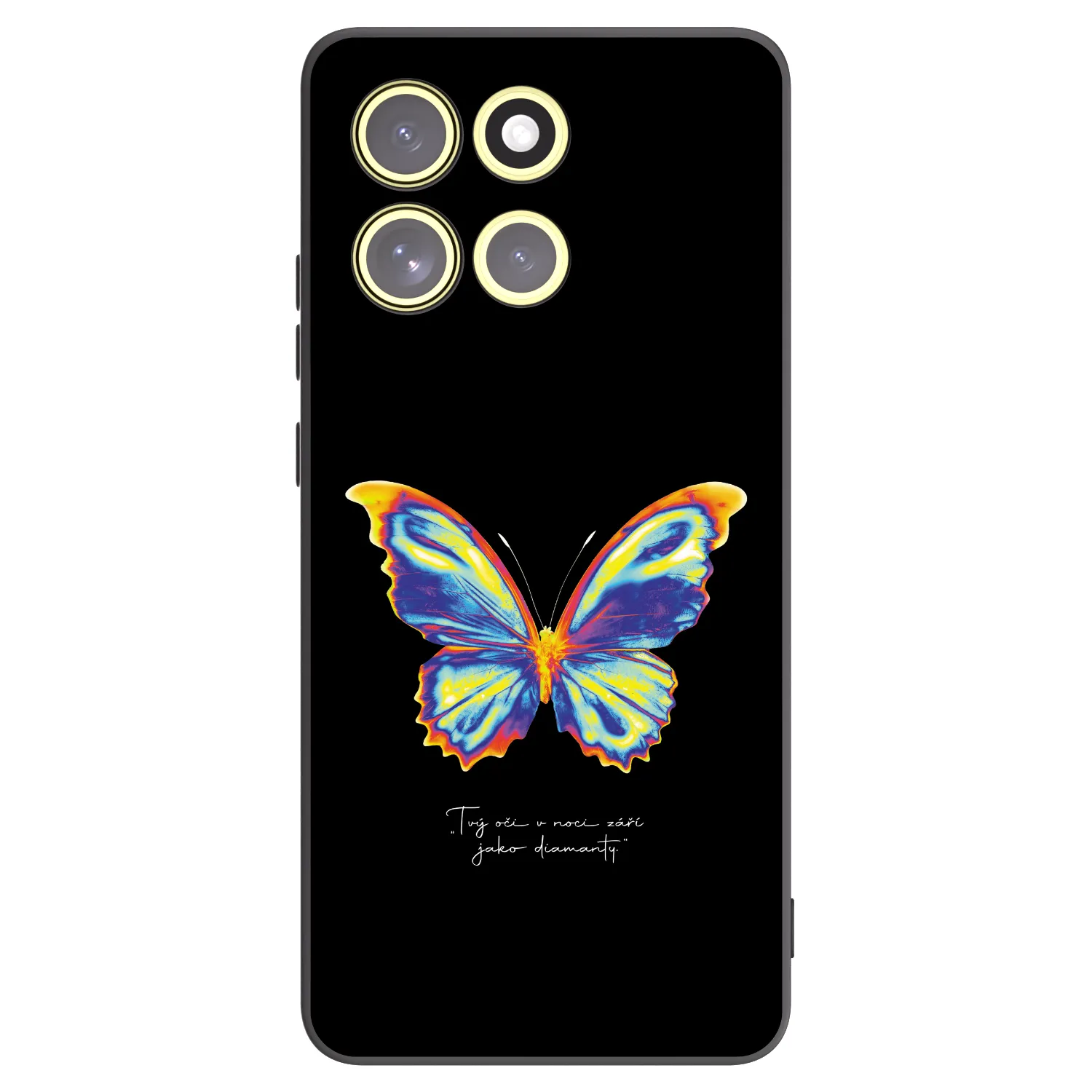 Picasee silikonový černý obal pro Motorola Moto G86 5G - Diamanty Black