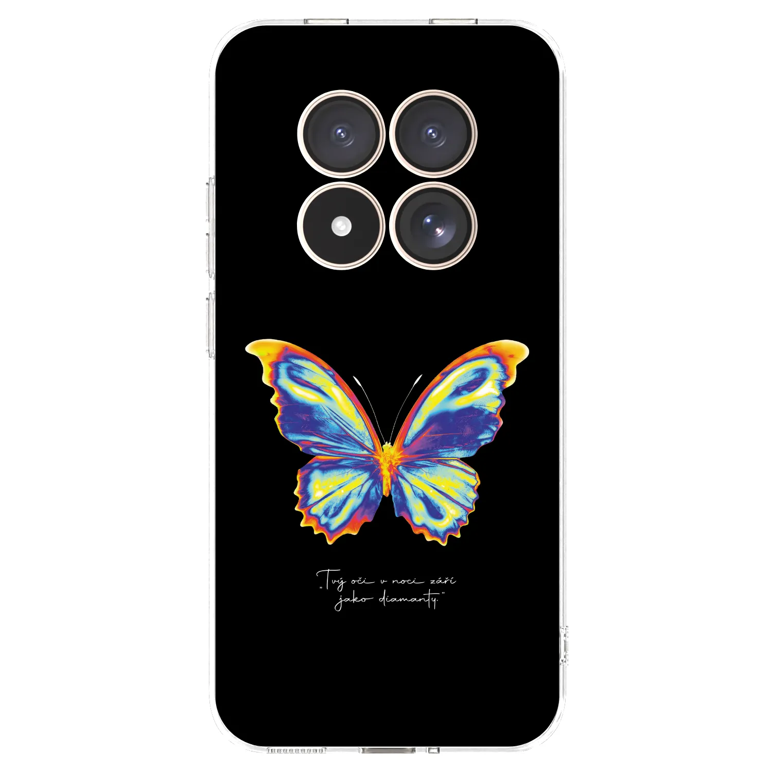 Picasee silikonový průhledný obal pro Xiaomi Redmi Note 15 Pro 4G - Diamanty Black