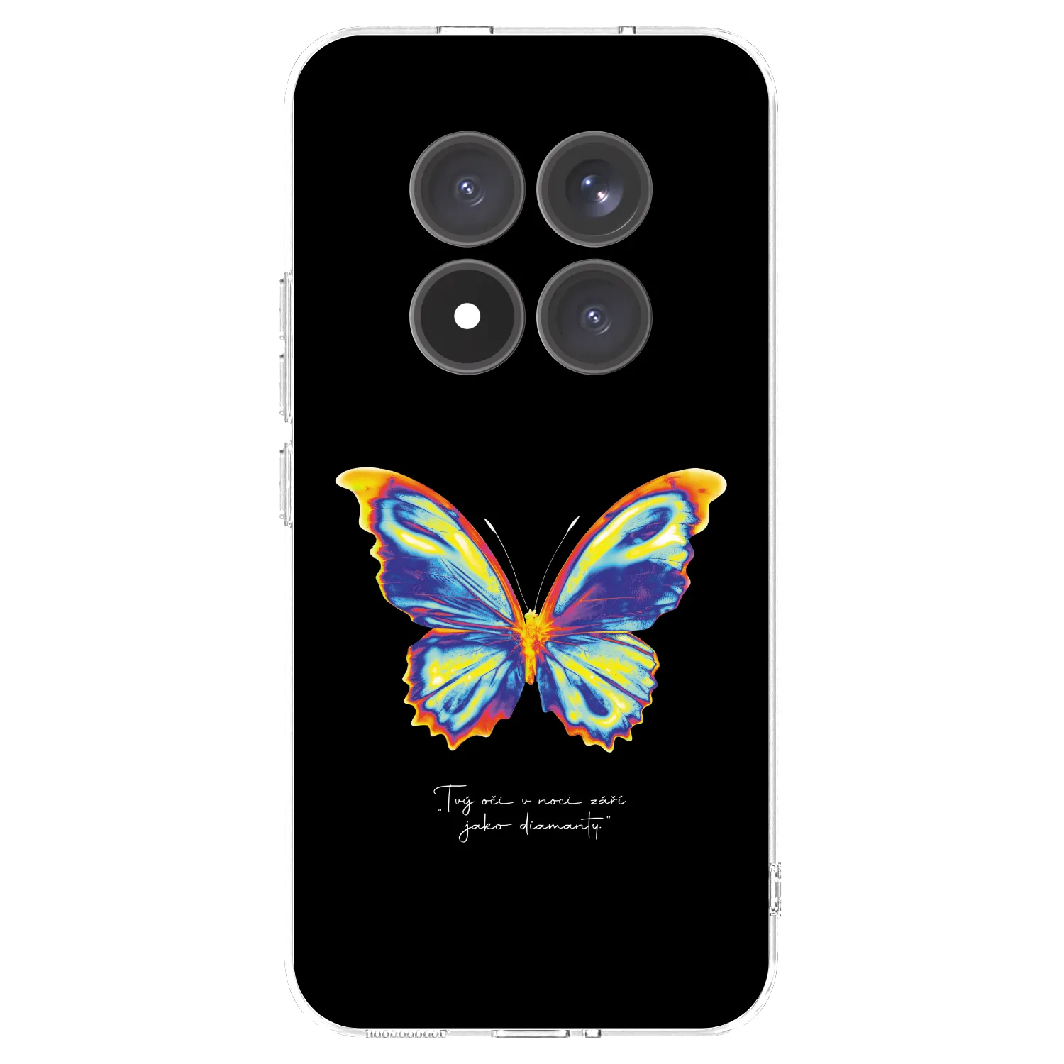Picasee silikonový průhledný obal pro Xiaomi Redmi Note 15 Pro+ - Diamanty Black