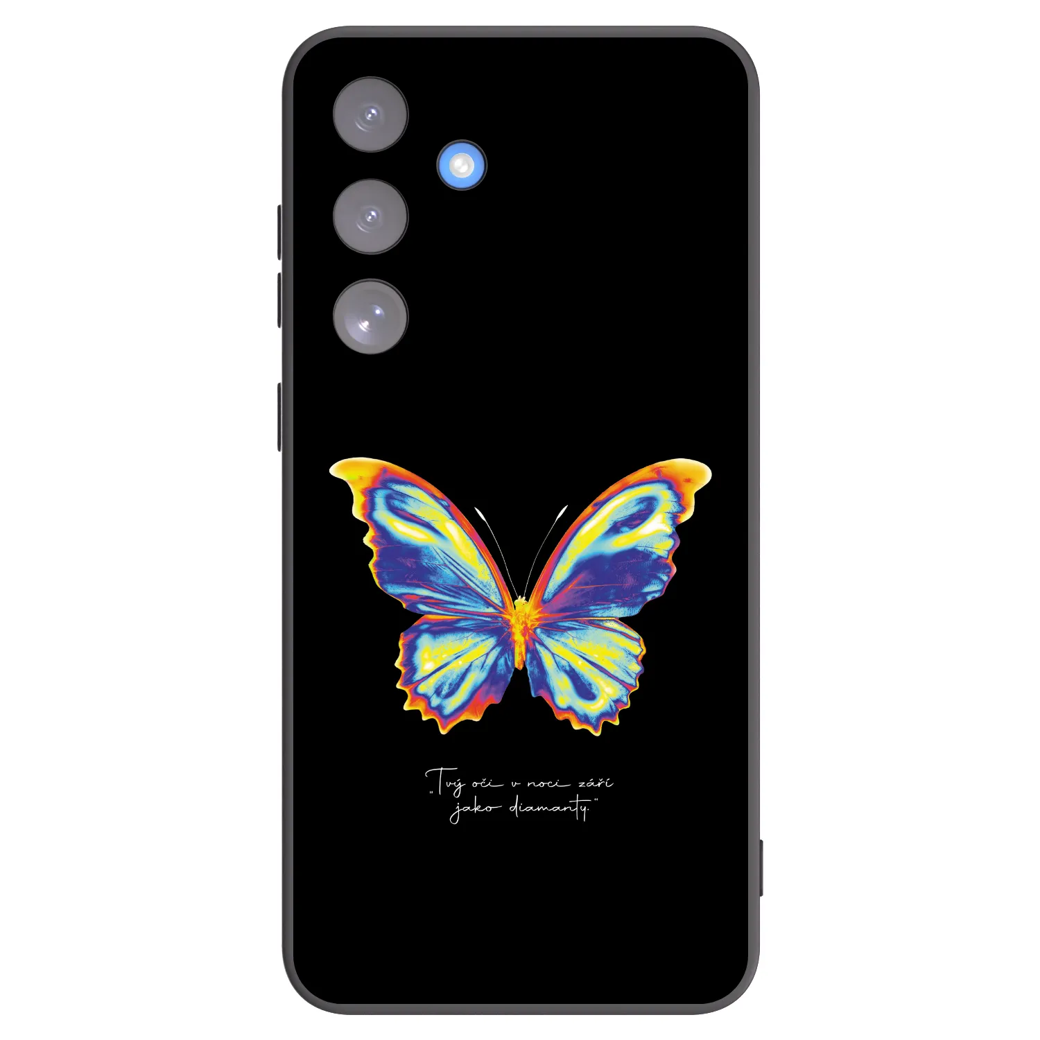 Picasee silikonový černý obal pro Samsung Galaxy S25 FE 5G - Diamanty Black