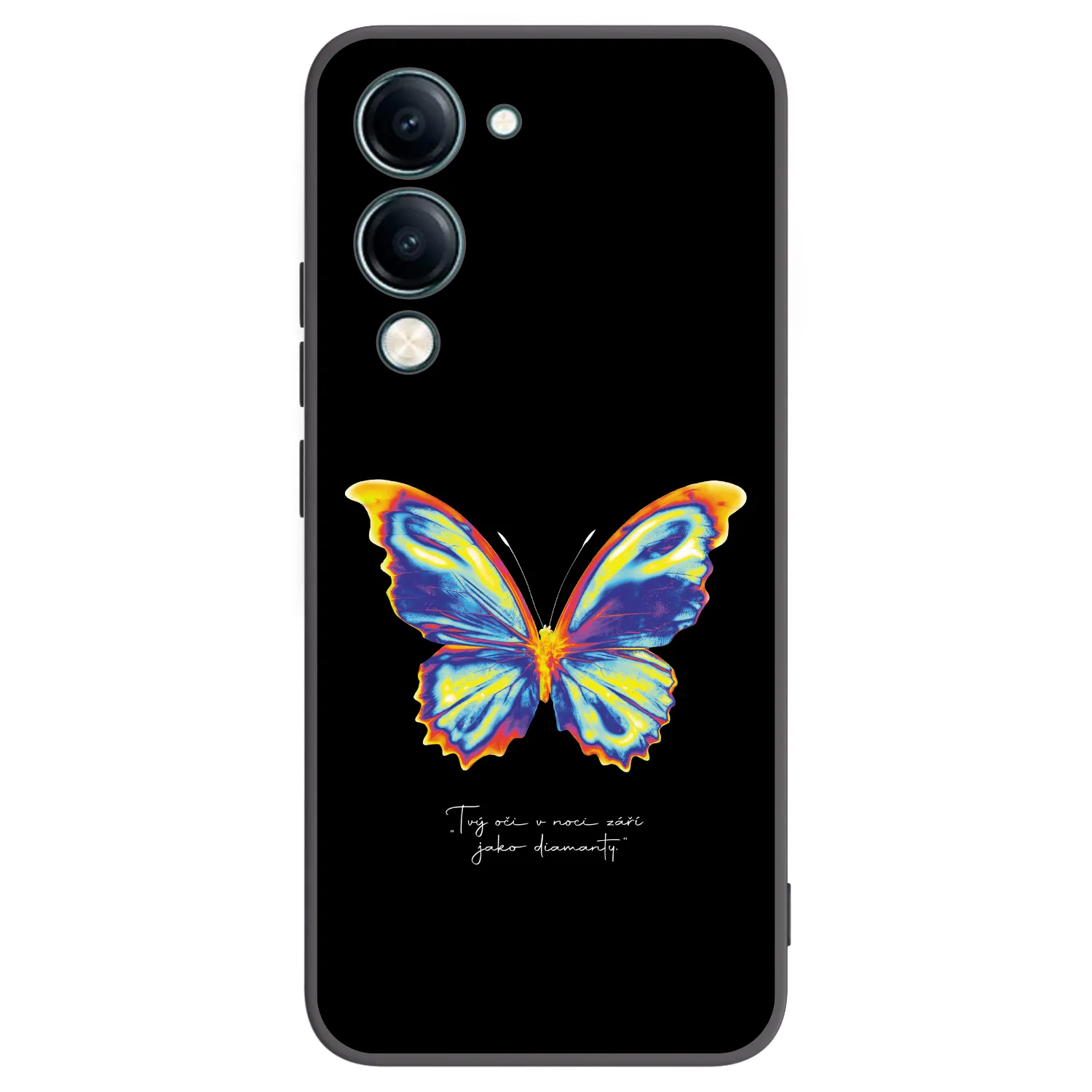 Picasee silikonový černý obal pro Vivo Y29s 5G - Diamanty Black