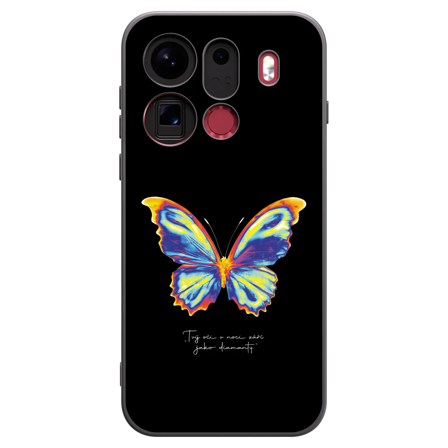 Picasee silikonový černý obal pro OPPO Find X9 Pro - Diamanty Black