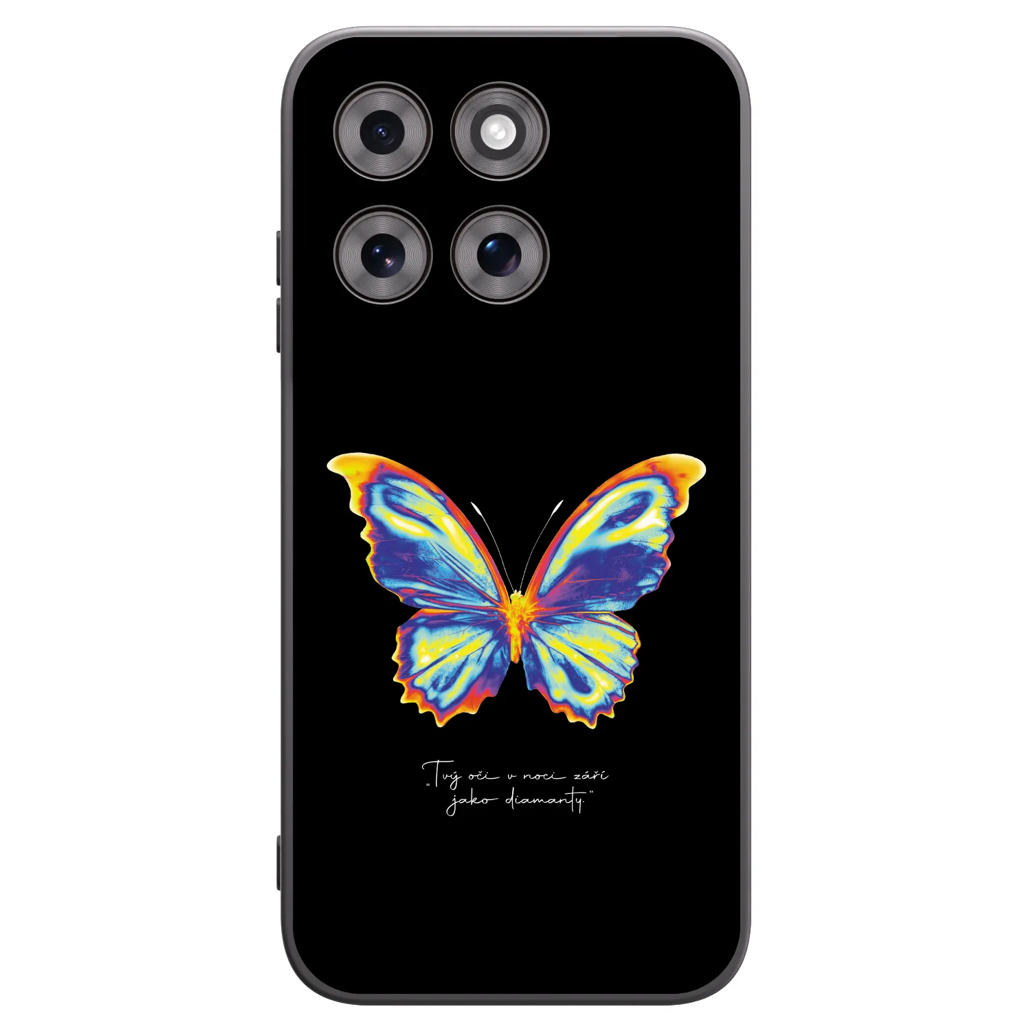 Picasee silikonový černý obal pro Motorola Moto G77 - Diamanty Black