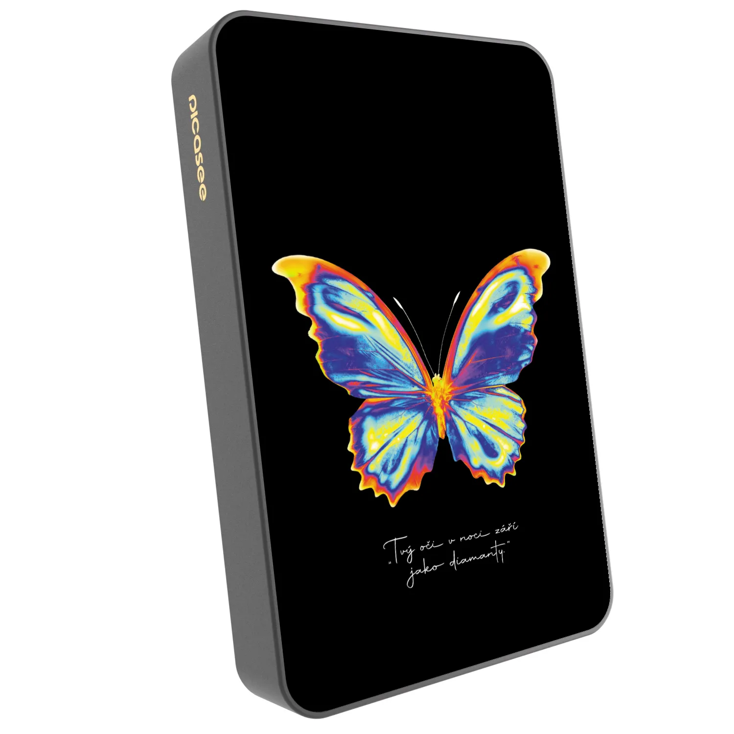 Picasee Powerbanka s MagSafe 10 000 mAh Šedá - Diamanty Black