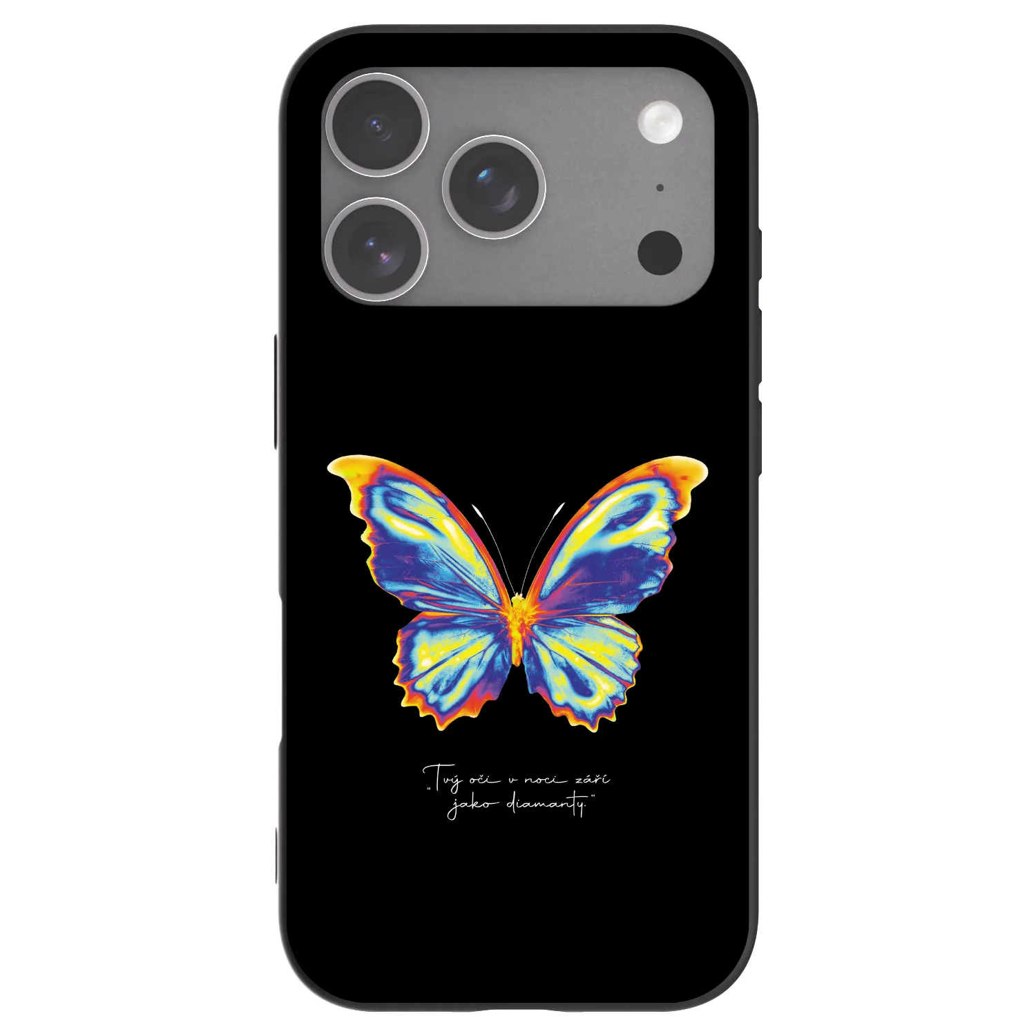Picasee silikonový černý obal pro Apple iPhone 18 Pro - Diamanty Black