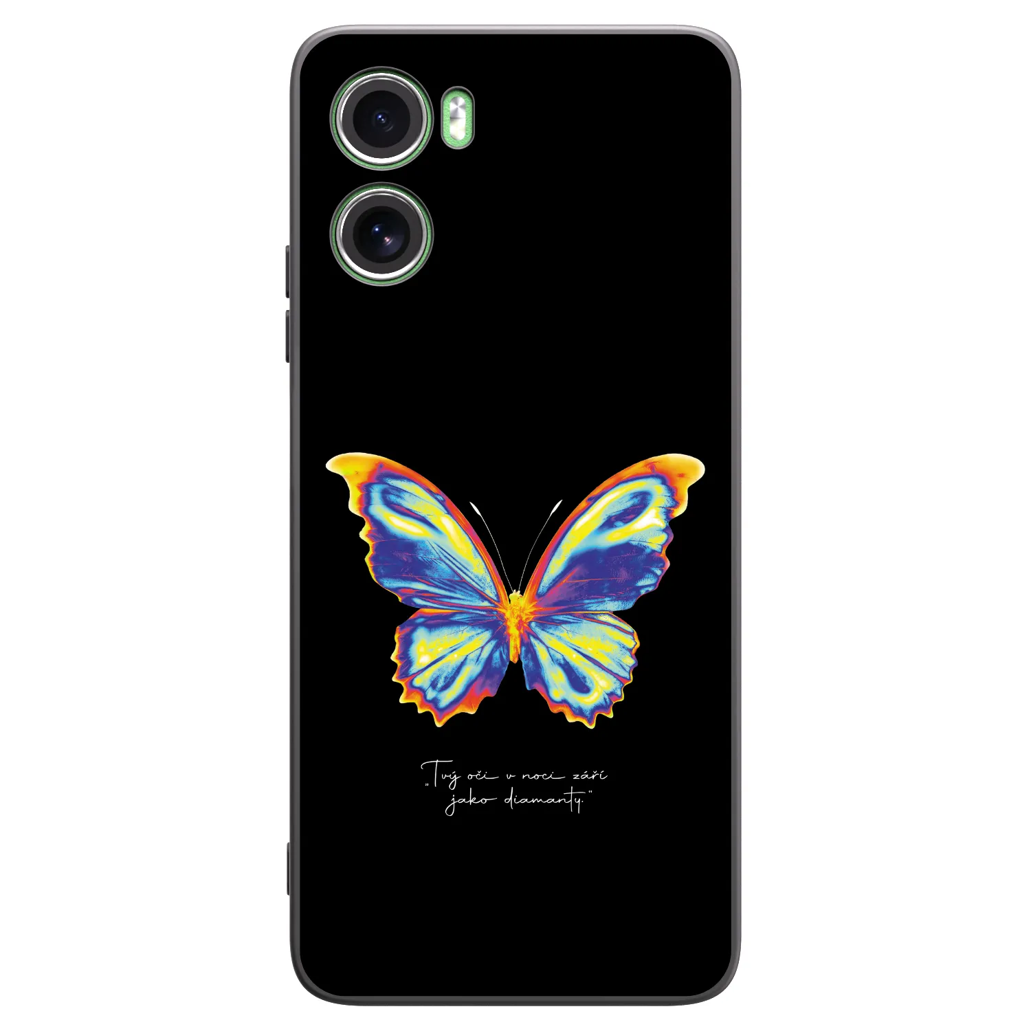Picasee silikonový černý obal pro Motorola Moto G06 - Diamanty Black