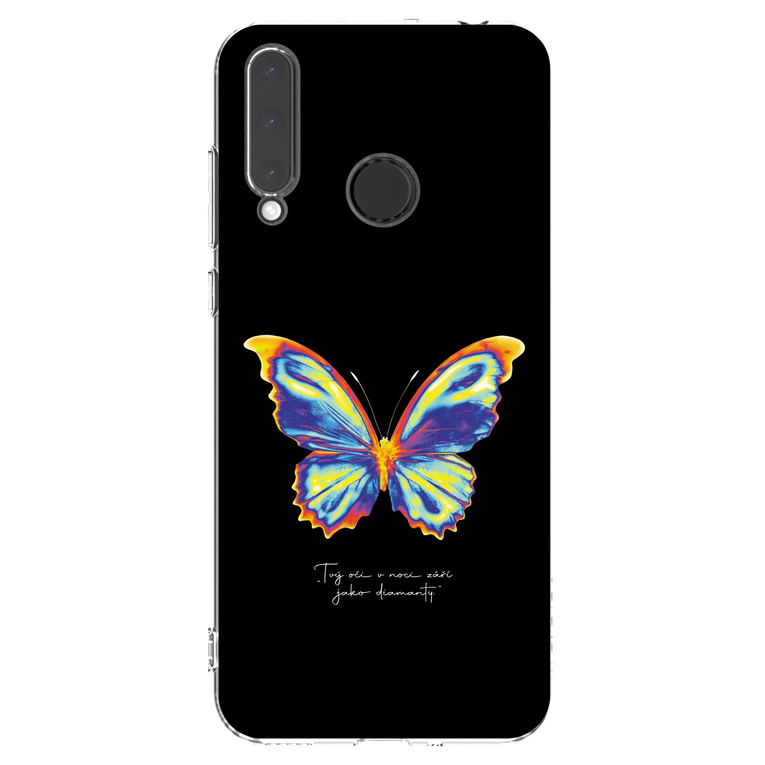 Picasee silikonový průhledný obal pro Honor 20 Lite - Diamanty Black