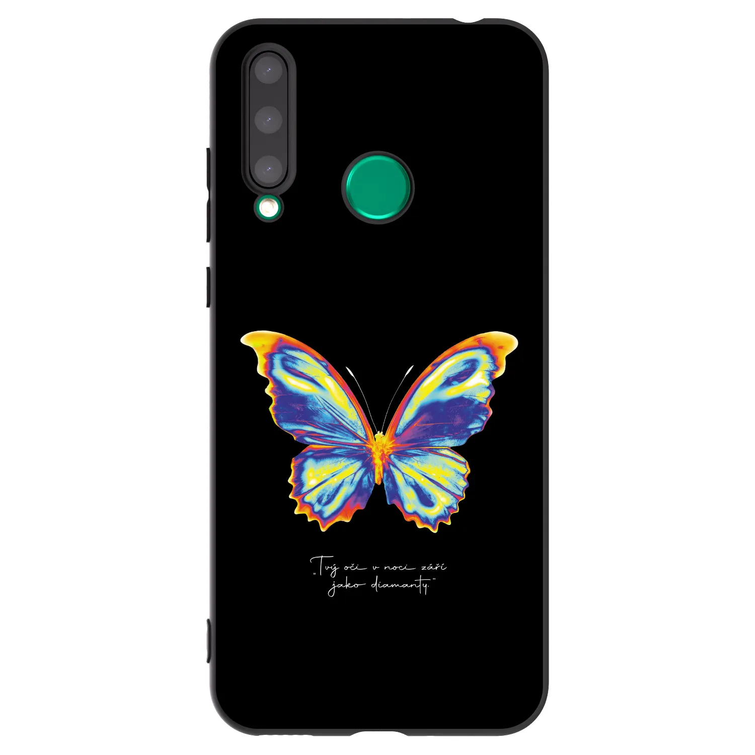 Picasee silikonový černý obal pro Honor 20 Lite - Diamanty Black