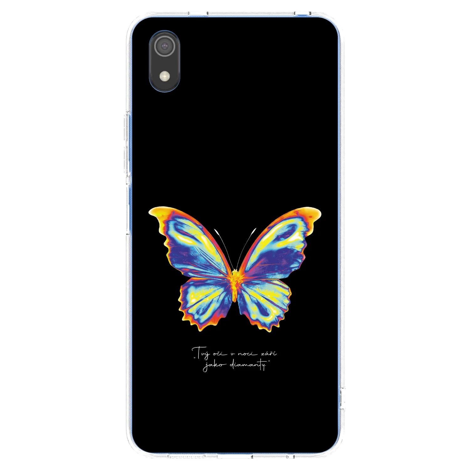 Picasee silikonový průhledný obal pro Xiaomi Redmi 7A - Diamanty Black