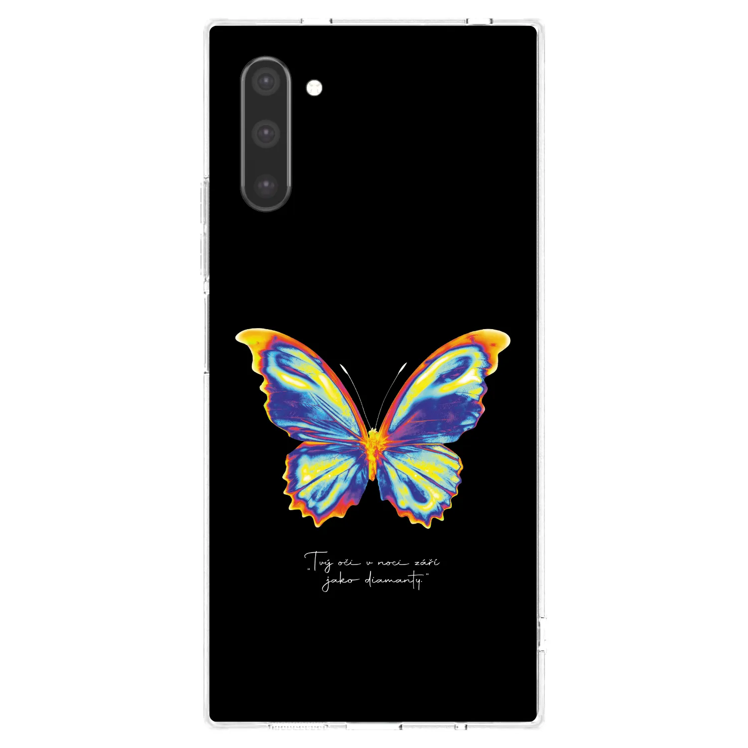 Picasee silikonový průhledný obal pro Samsung Galaxy Note 10 N970F - Diamanty Black