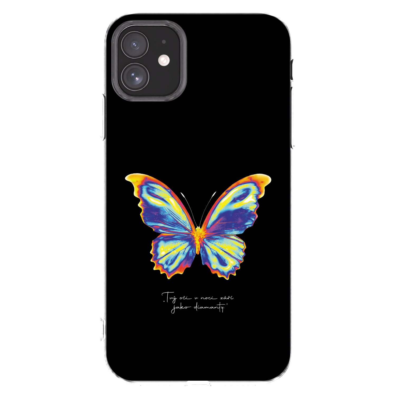 Picasee silikonový průhledný obal pro Apple iPhone 11 - Diamanty Black