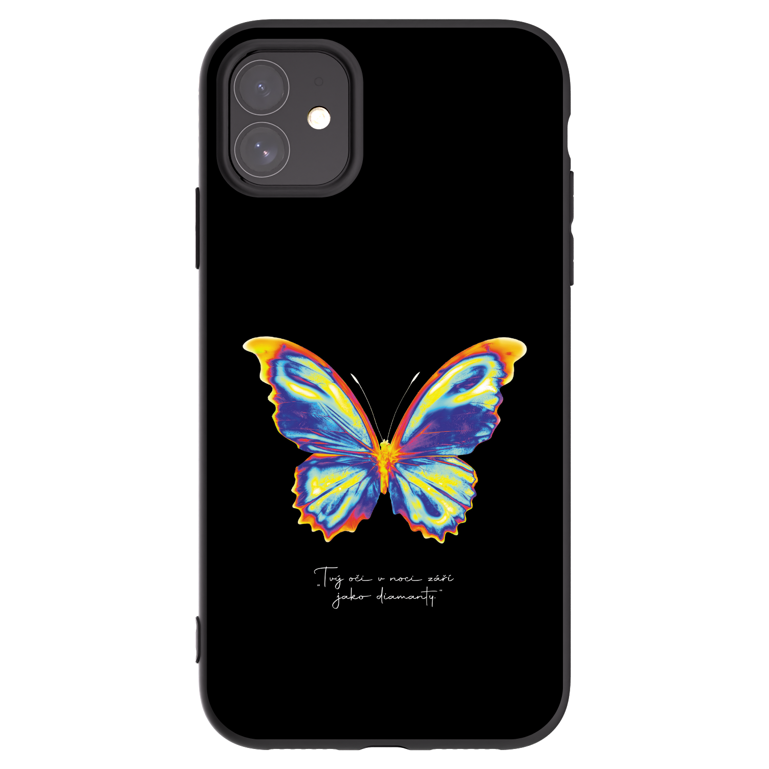 Picasee silikonový černý obal pro Apple iPhone 11 - Diamanty Black