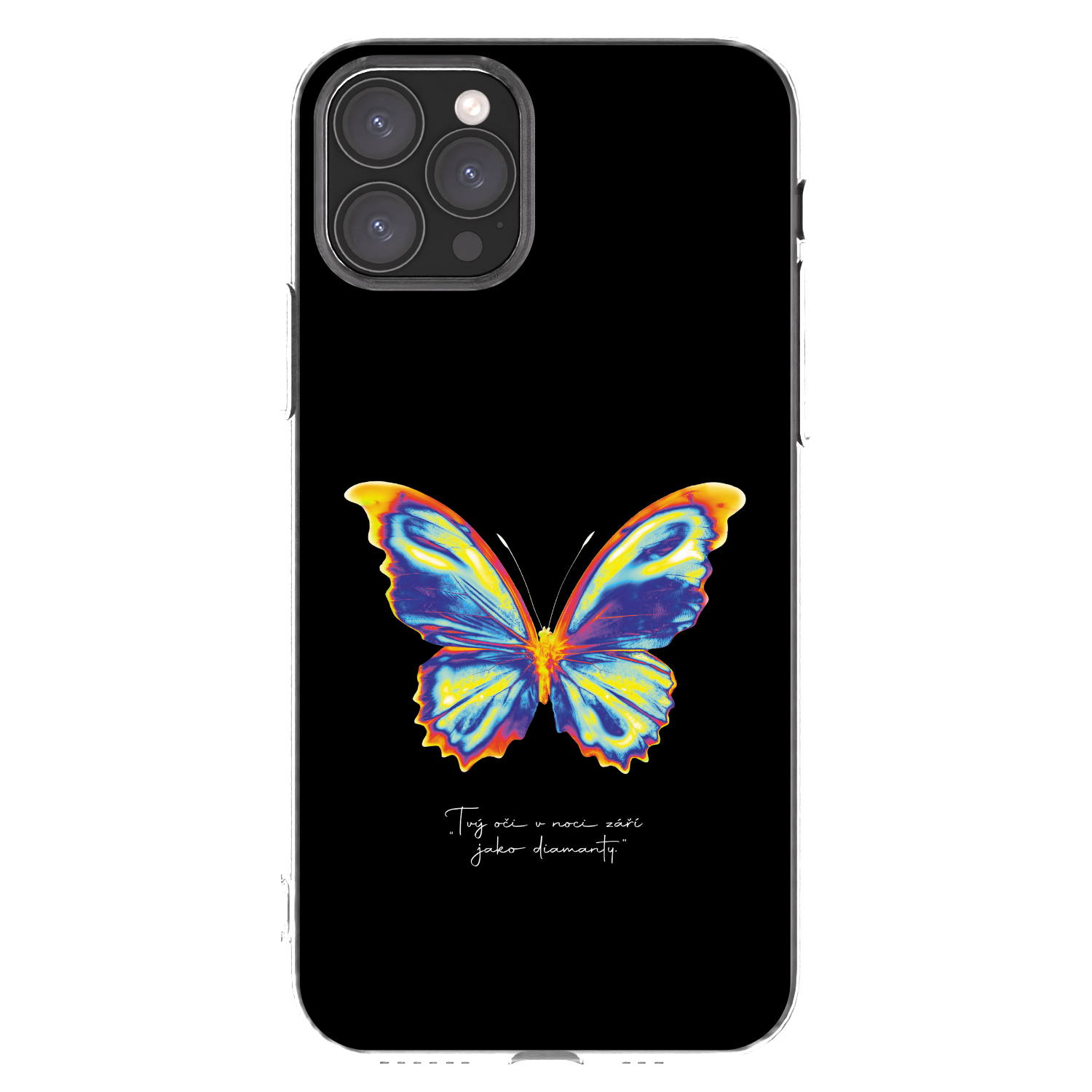 Picasee silikonový průhledný obal pro Apple iPhone 11 Pro - Diamanty Black