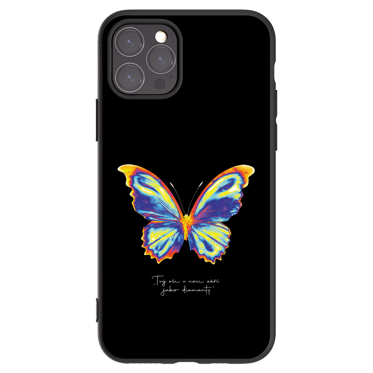 Picasee silikonový černý obal pro Apple iPhone 11 Pro - Diamanty Black