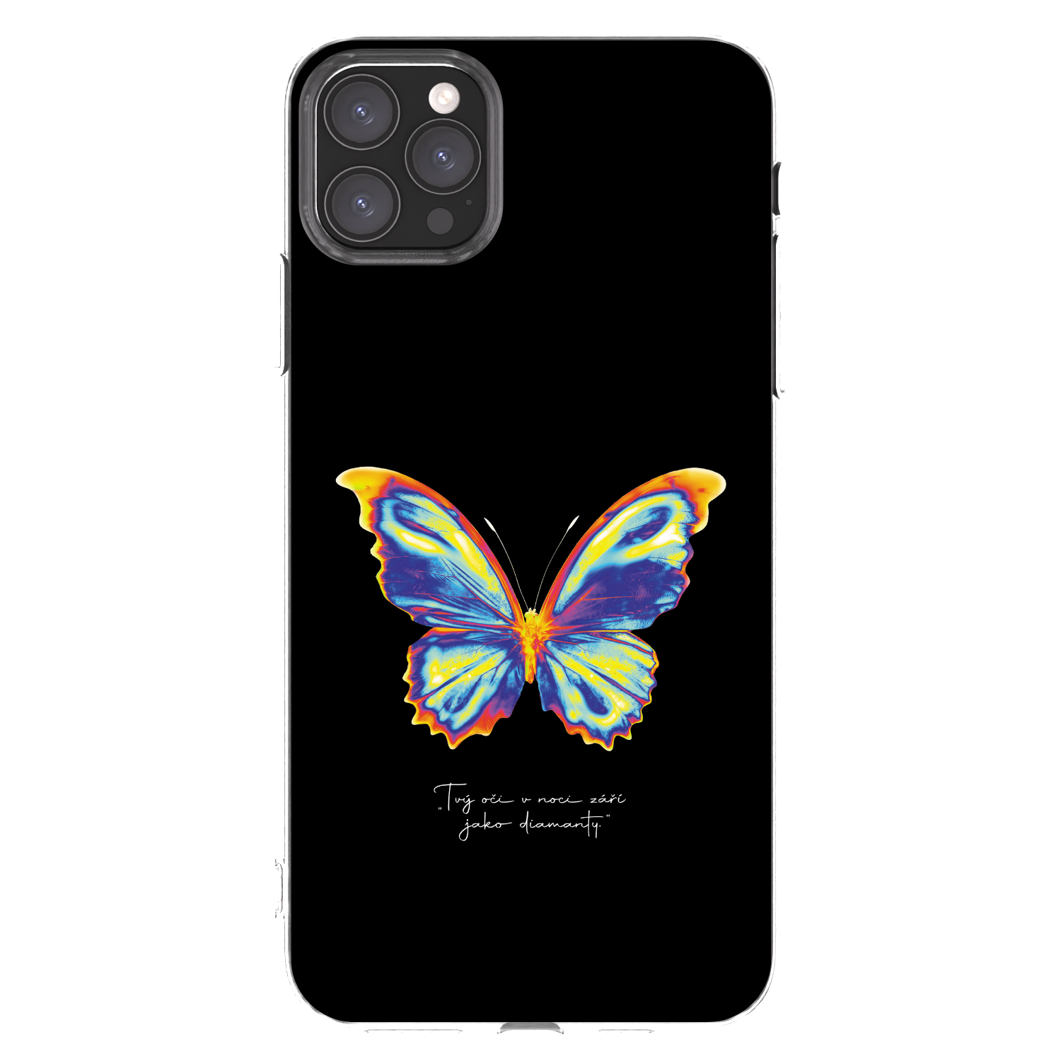 Picasee silikonový průhledný obal pro Apple iPhone 11 Pro Max - Diamanty Black