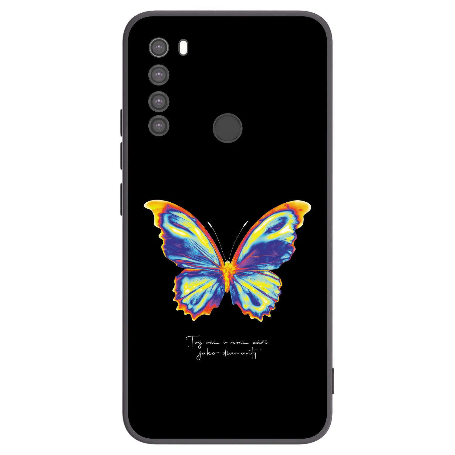 Picasee silikonový černý obal pro Xiaomi Redmi Note 8 - Diamanty Black
