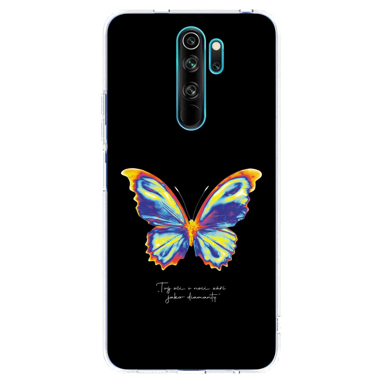 Picasee silikonový průhledný obal pro Xiaomi Redmi Note 8 Pro - Diamanty Black