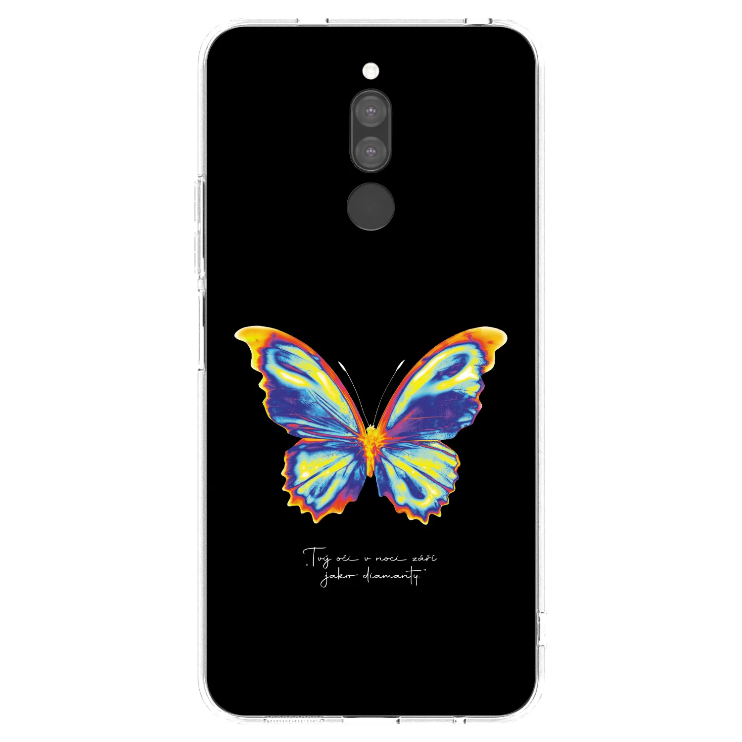 Picasee silikonový průhledný obal pro Xiaomi Redmi 8 - Diamanty Black