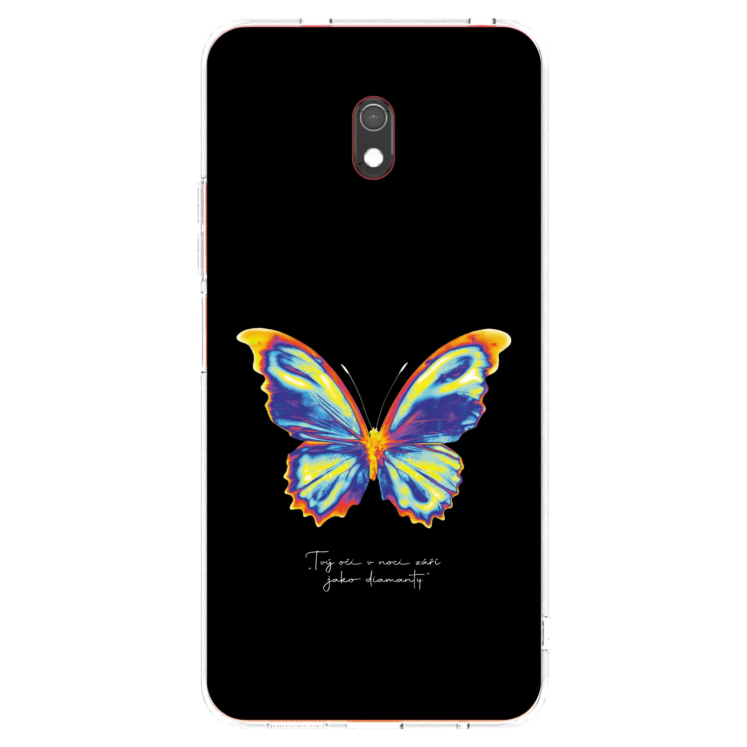 Picasee silikonový průhledný obal pro Xiaomi Redmi 8A - Diamanty Black