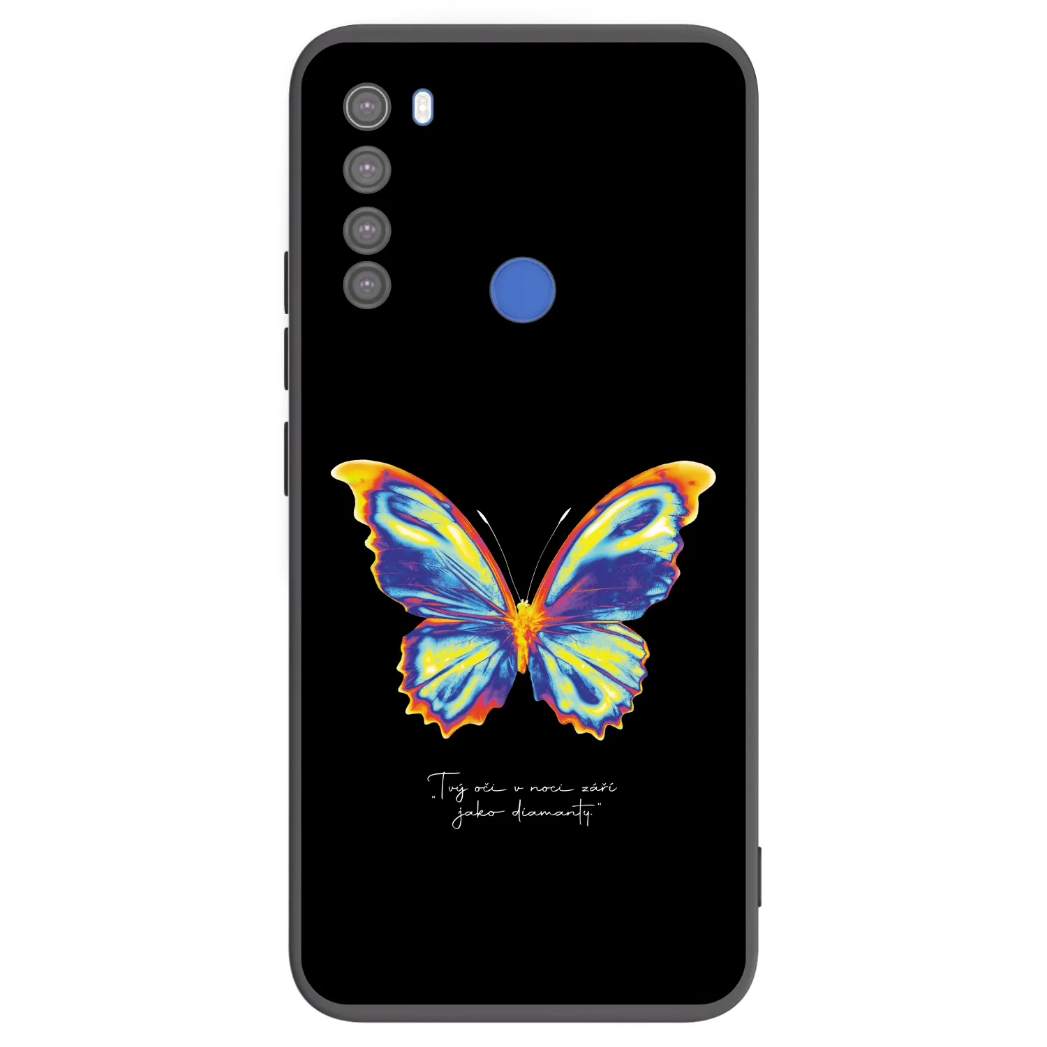 Picasee silikonový černý obal pro Xiaomi Redmi Note 8T - Diamanty Black