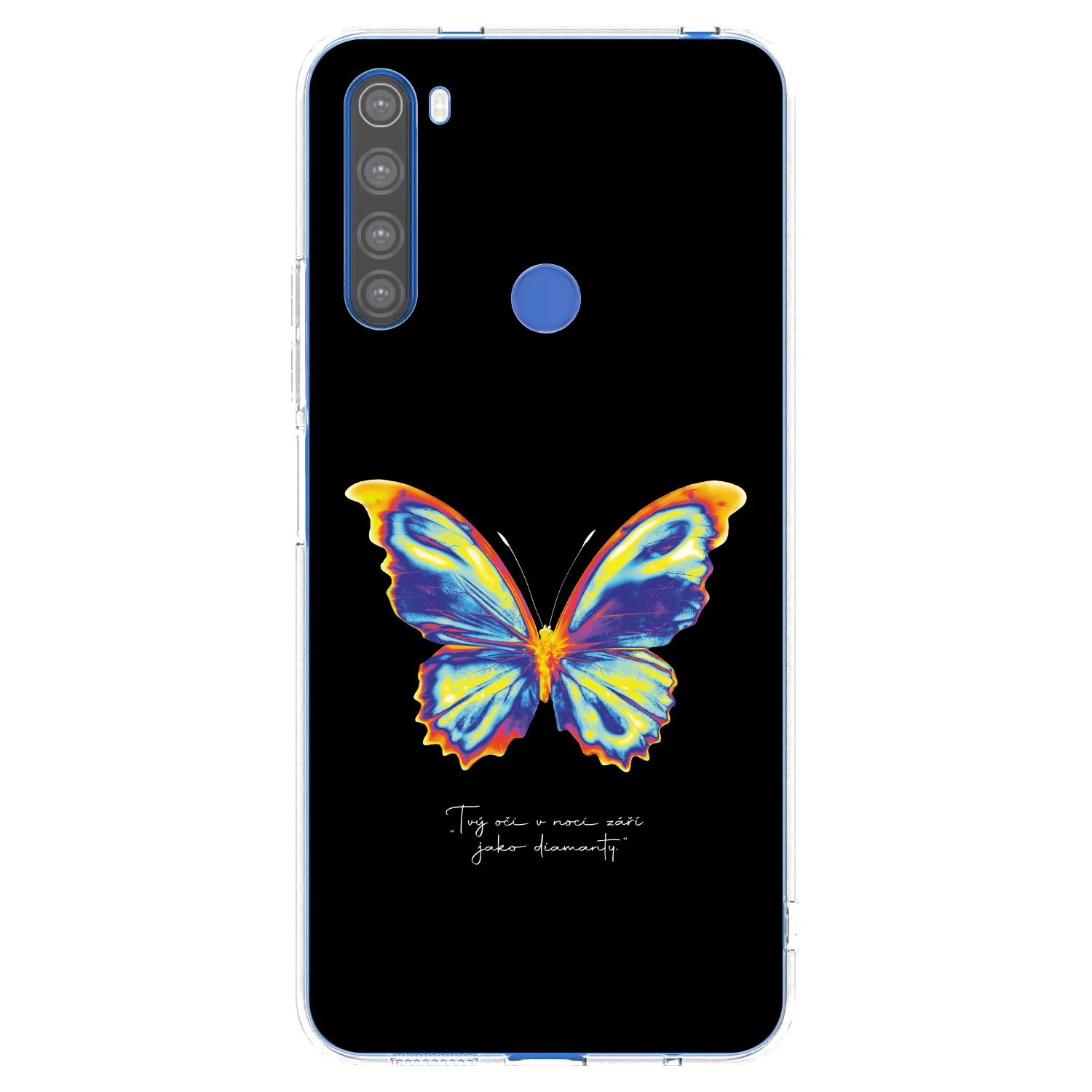 Picasee silikonový průhledný obal pro Xiaomi Redmi Note 8T - Diamanty Black