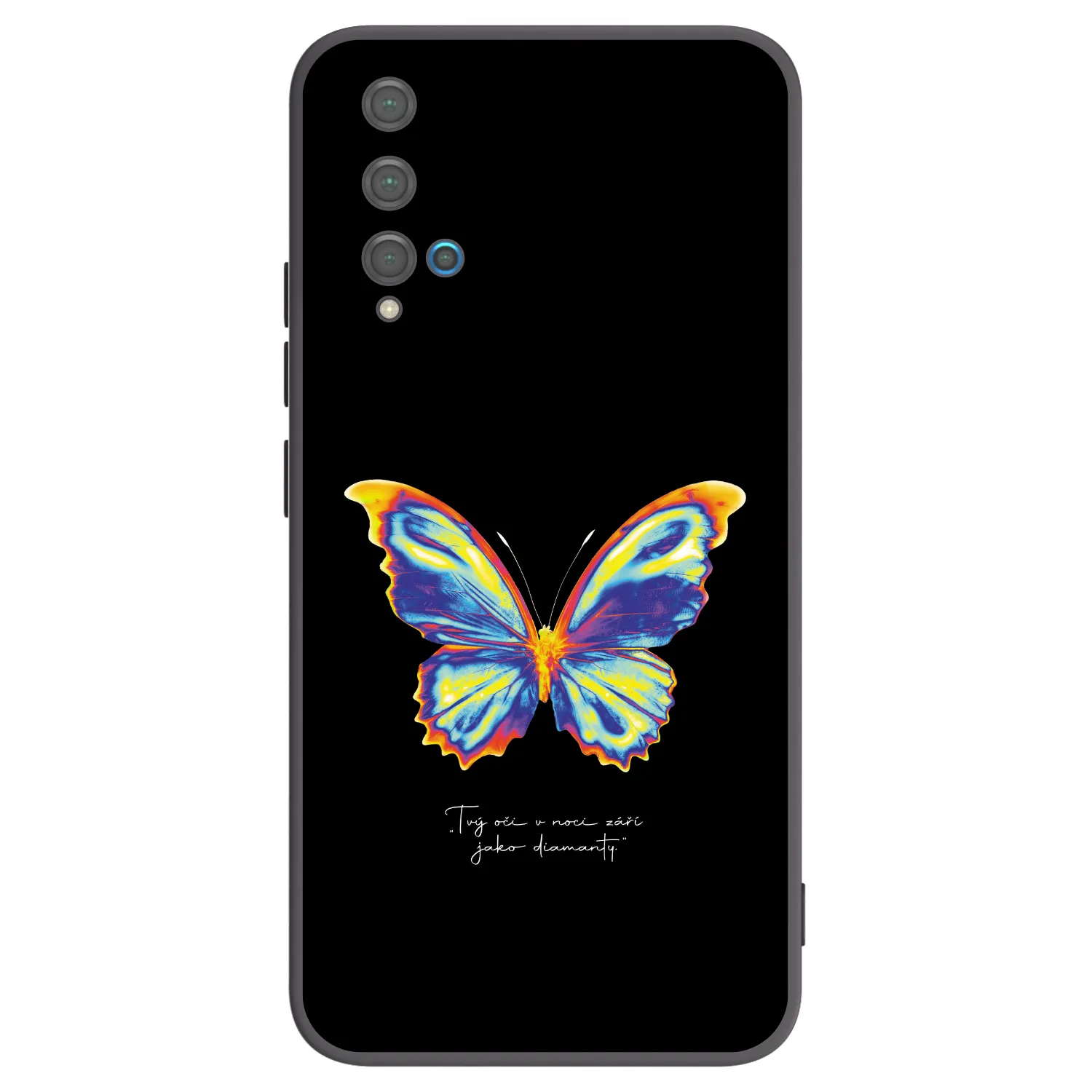 Picasee silikonový černý obal pro Huawei Nova 5T - Diamanty Black