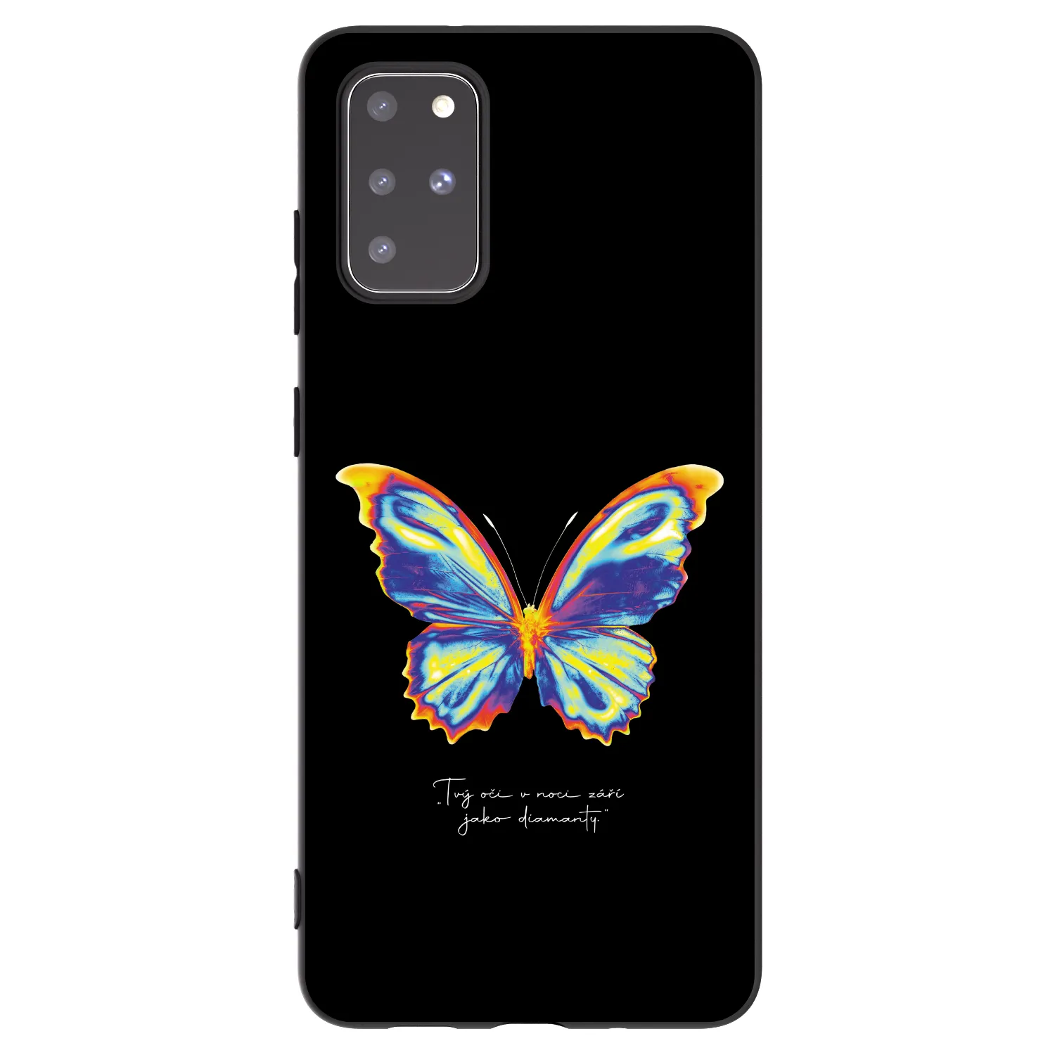 Picasee silikonový černý obal pro Samsung Galaxy S20+ G985F - Diamanty Black