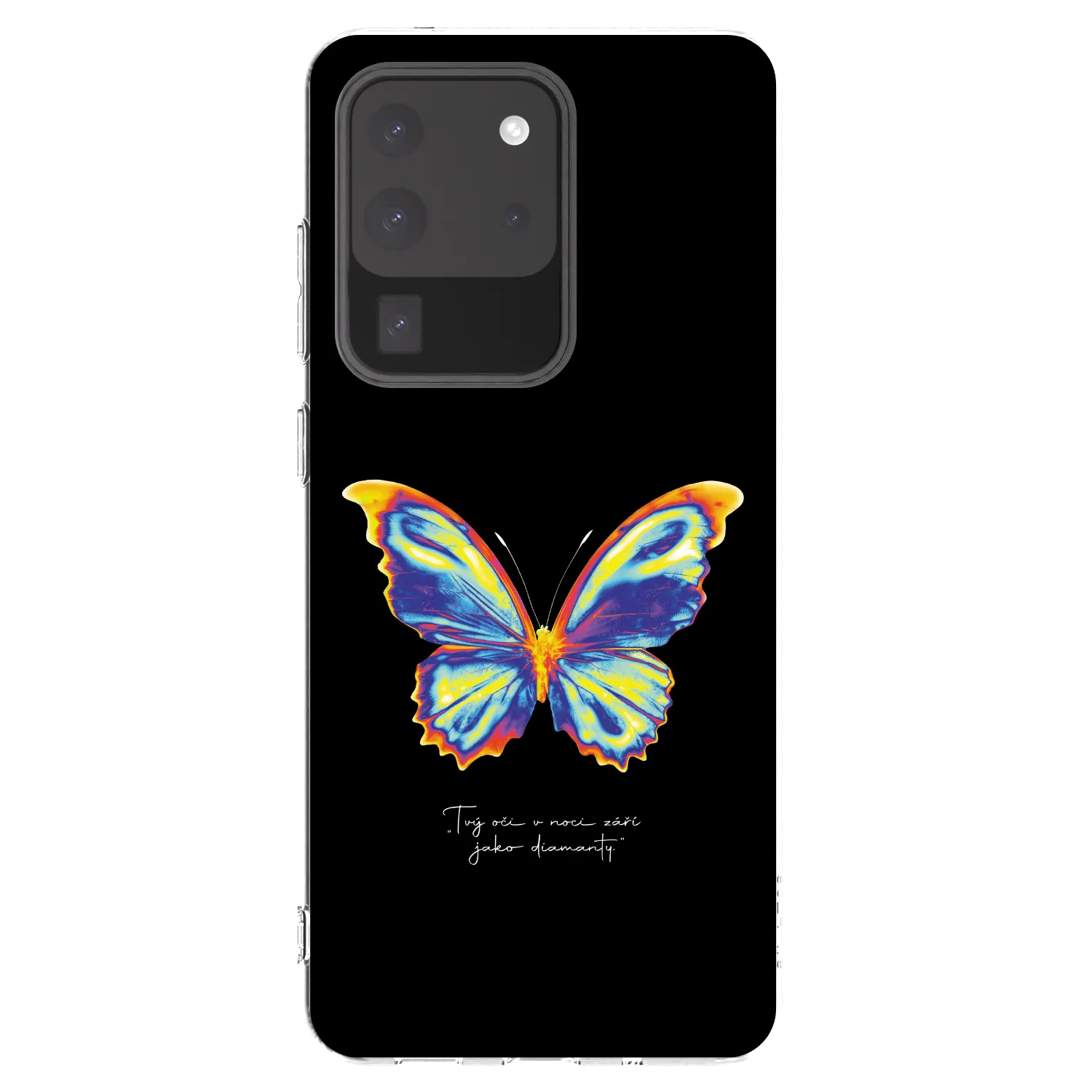 Picasee silikonový průhledný obal pro Samsung Galaxy S20 Ultra 5G G988F - Diamanty Black