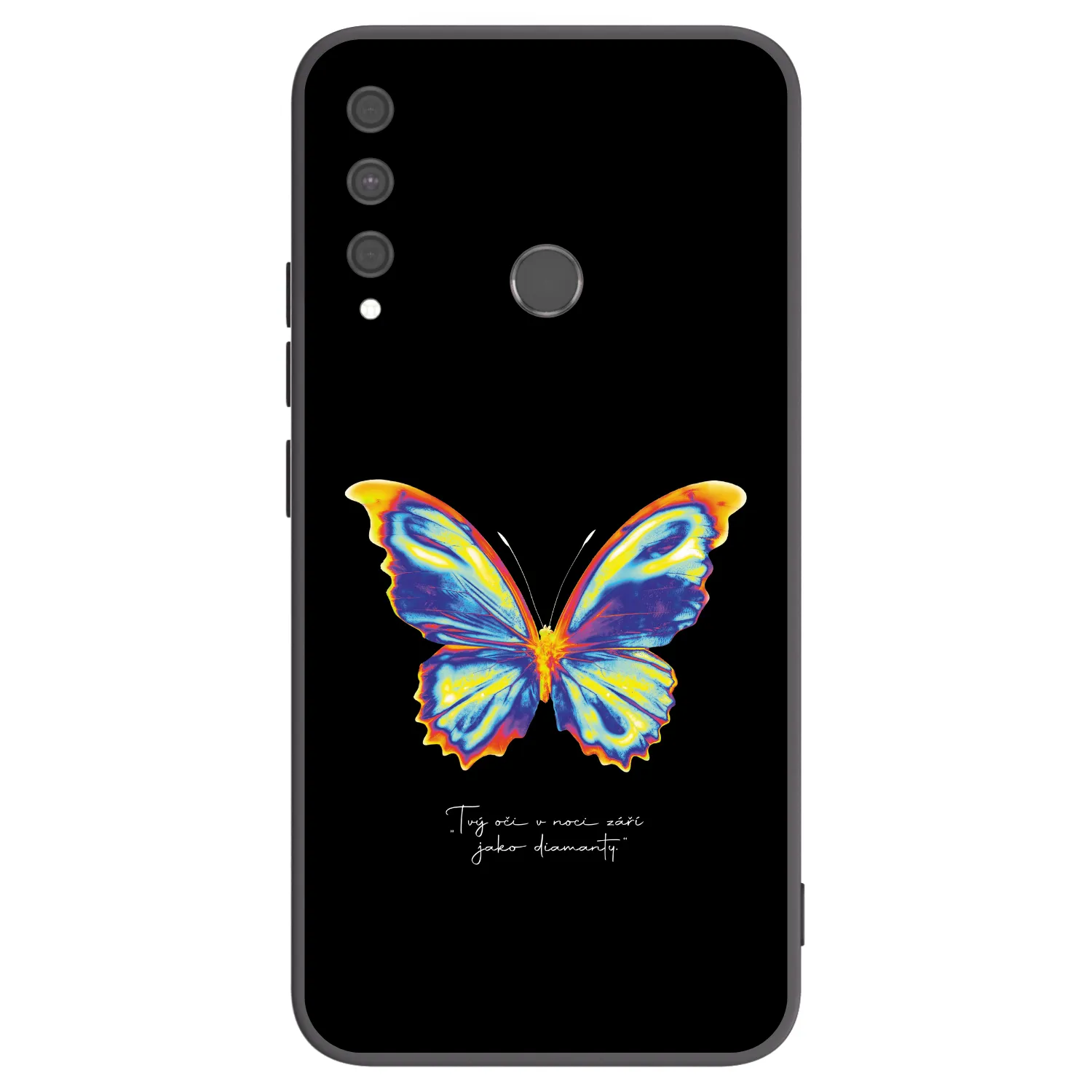 Picasee silikonový černý obal pro Huawei P40 Lite E - Diamanty Black