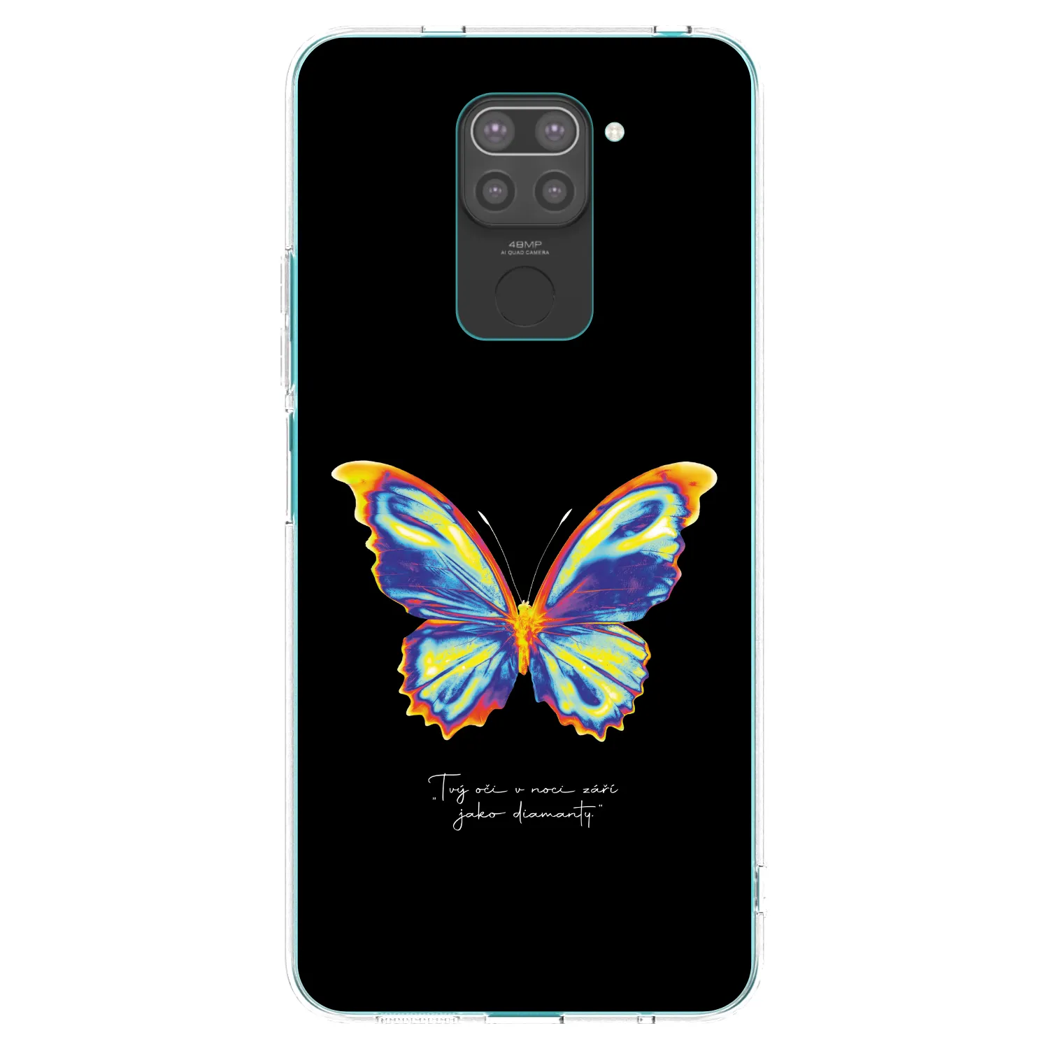 Picasee silikonový černý obal pro Xiaomi Redmi Note 9 - Diamanty Black
