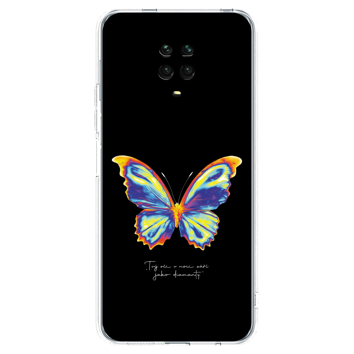 Picasee silikonový průhledný obal pro Xiaomi Redmi Note 9S - Diamanty Black