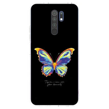 Picasee silikonový průhledný obal pro Xiaomi Redmi 9 - Diamanty Black