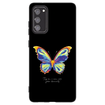 Picasee silikonový černý obal pro Samsung Galaxy S20 FE - Diamanty Black