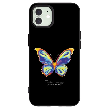 Picasee silikonový černý obal pro Apple iPhone 12 - Diamanty Black