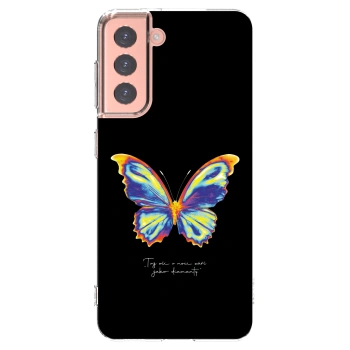 Picasee silikonový průhledný obal pro Samsung Galaxy S21 5G G991B - Diamanty Black